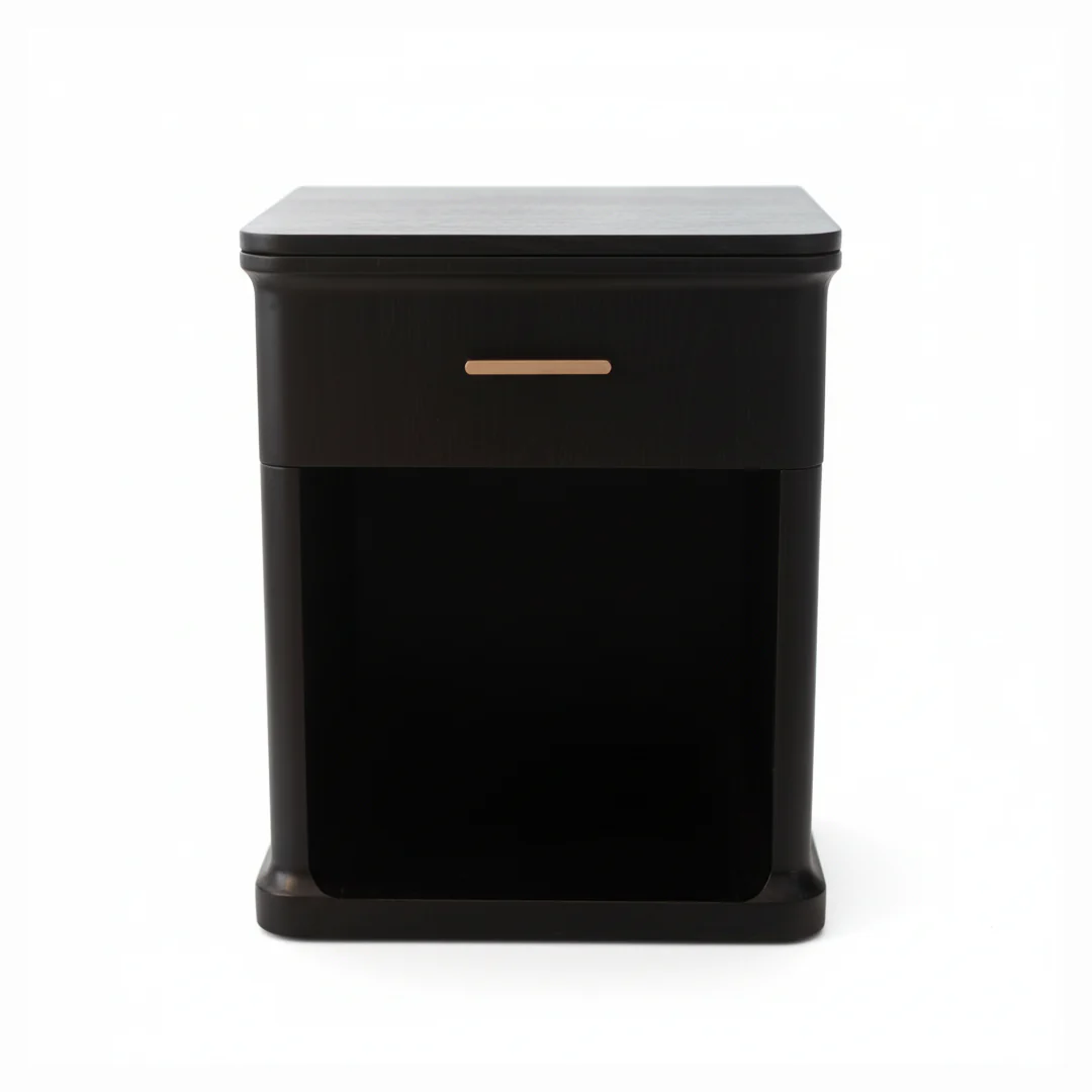 Aira 1 Drawer Bedside - Ebony - Image 6