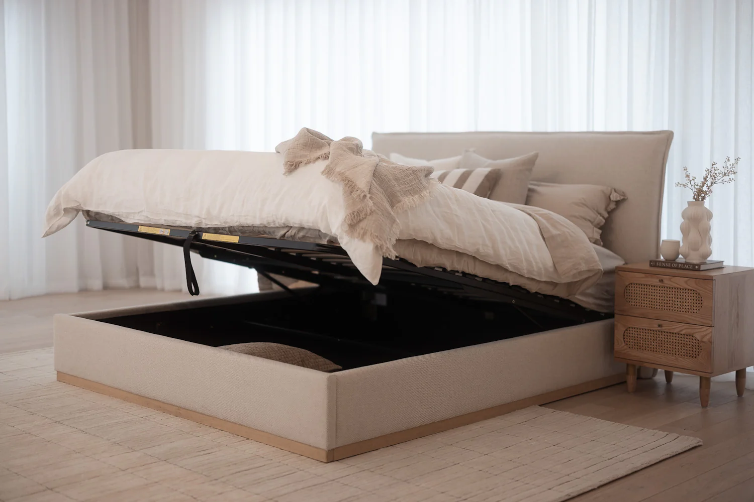 Aria Bed with Gas Lift Storage - Image 6