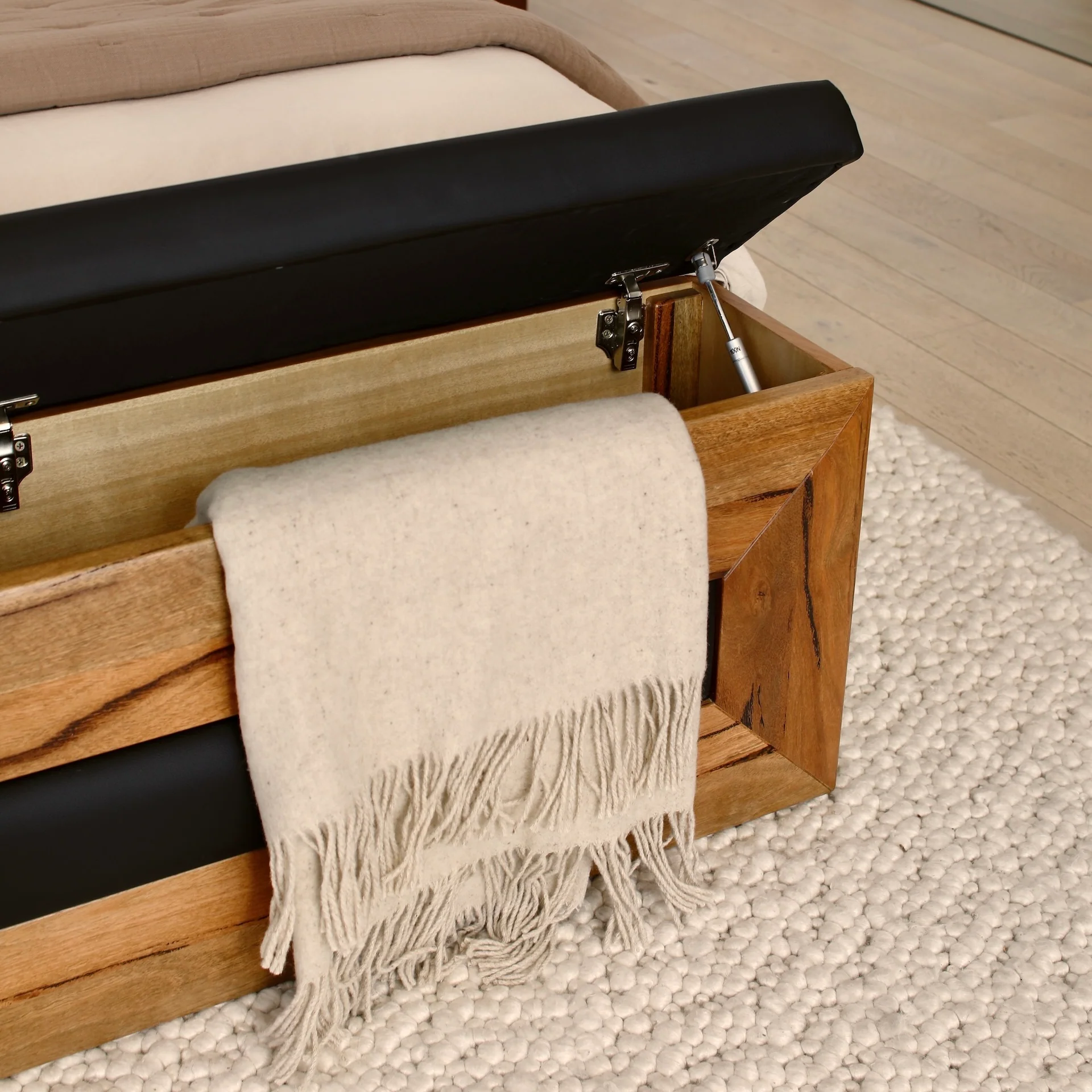 Armani Premium Solid Marri Bed - Image 5