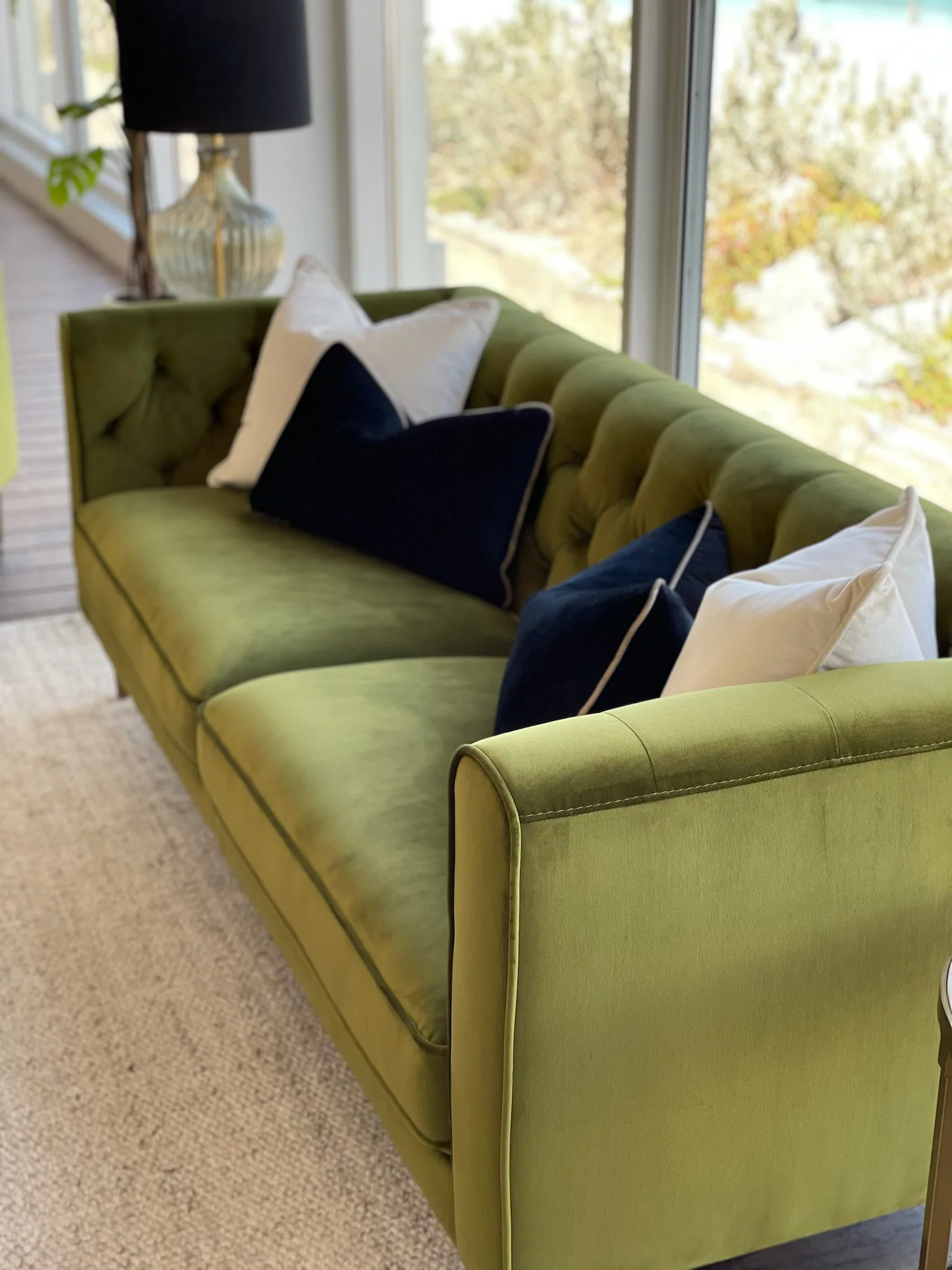 Bloomsburg 3 Seater Sofa - Apple Green - Image 3