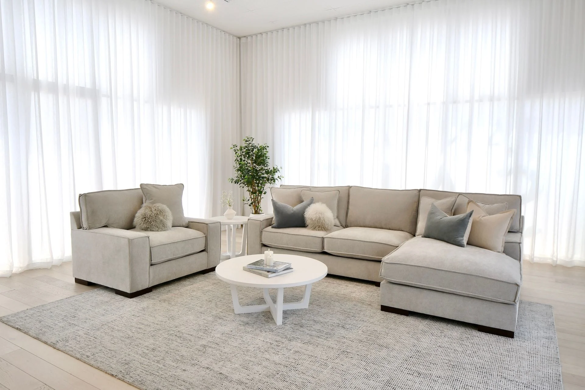 Brielle Armchair - Light Grey - Image 4