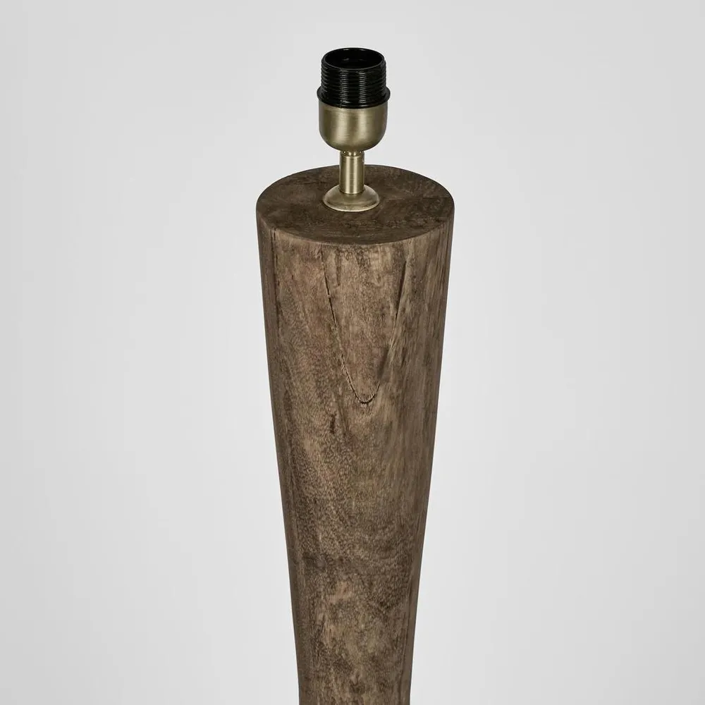 Callum Timber Floor Lamp with Natural Shade - Image 3