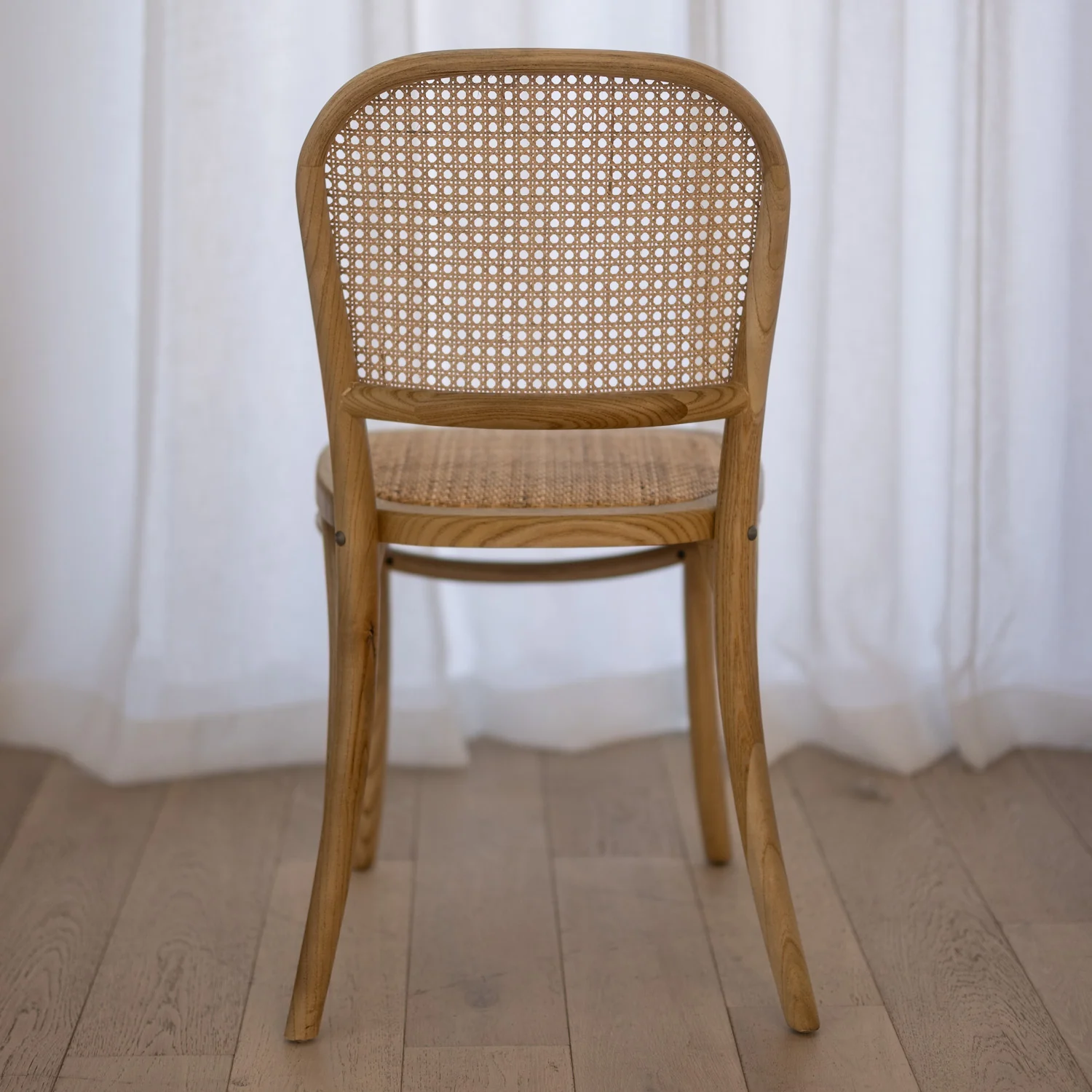 Camilla Elm Wood Chair - Natural - Image 4