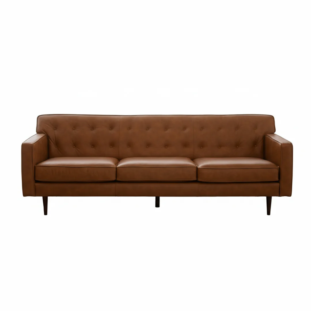 Chiswick Leather 3 Seater Sofa - Image 8