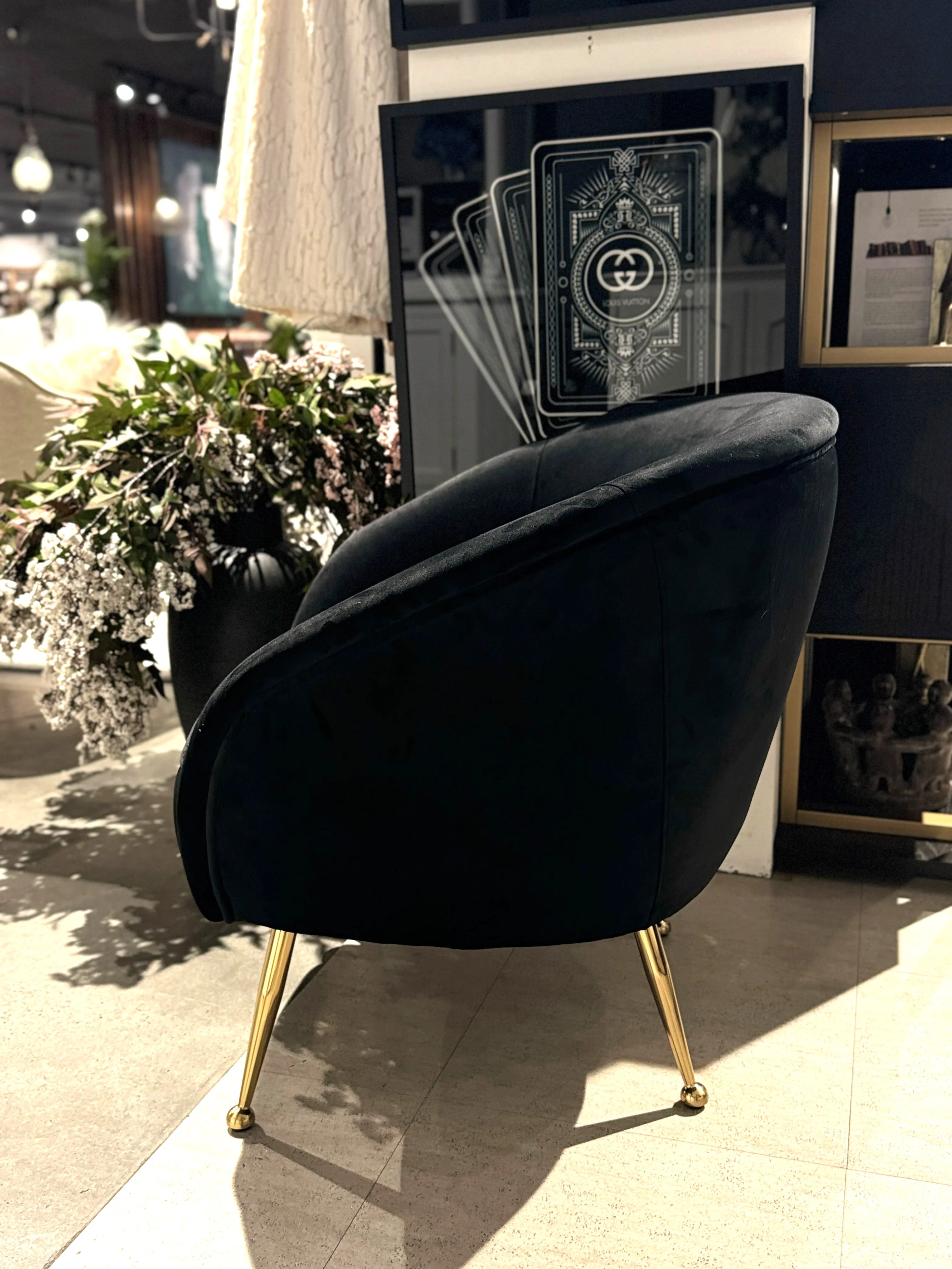 Como Accent Chair - Black - Image 3