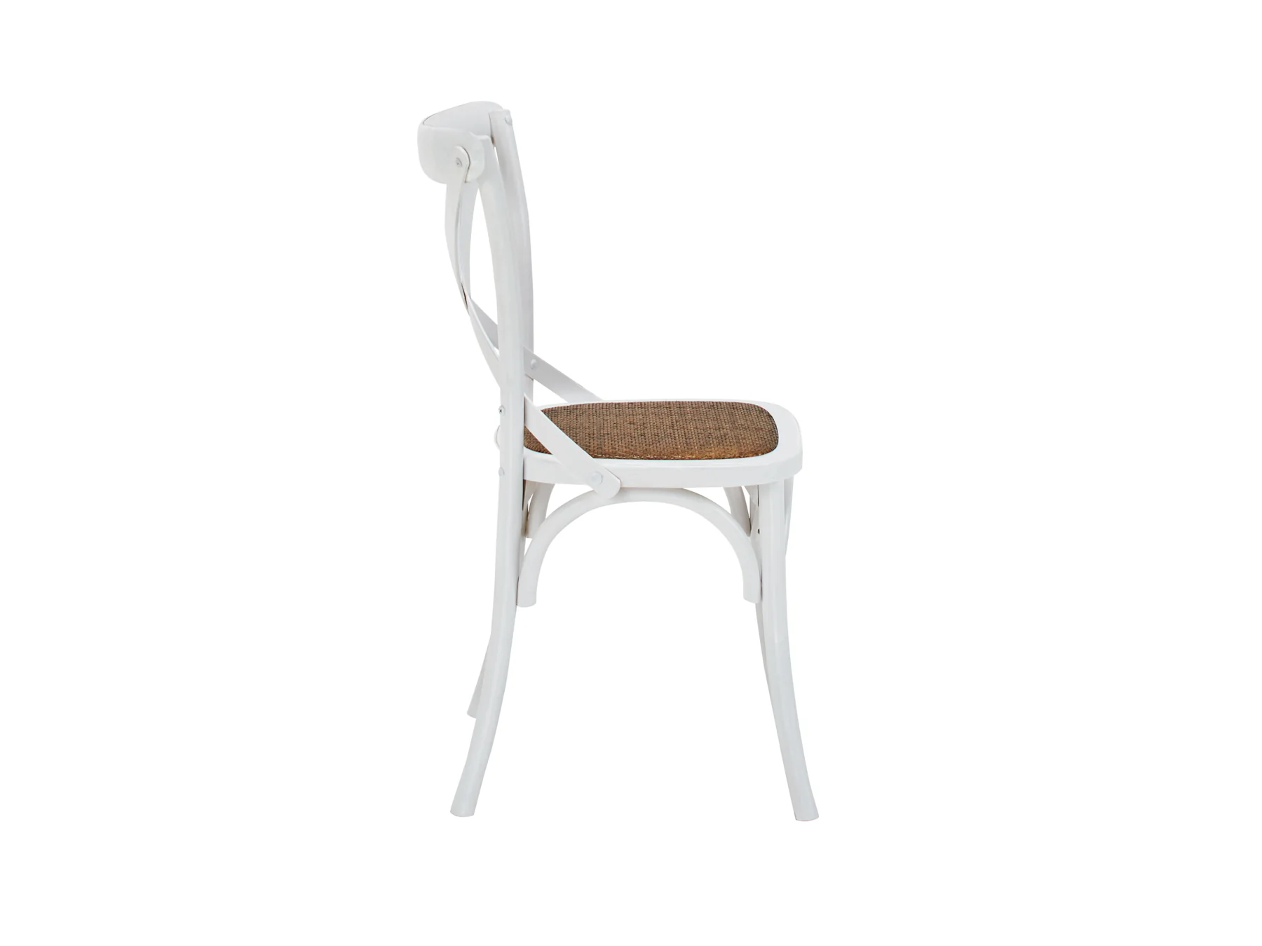 Cross Back Chair (White) - Image 7