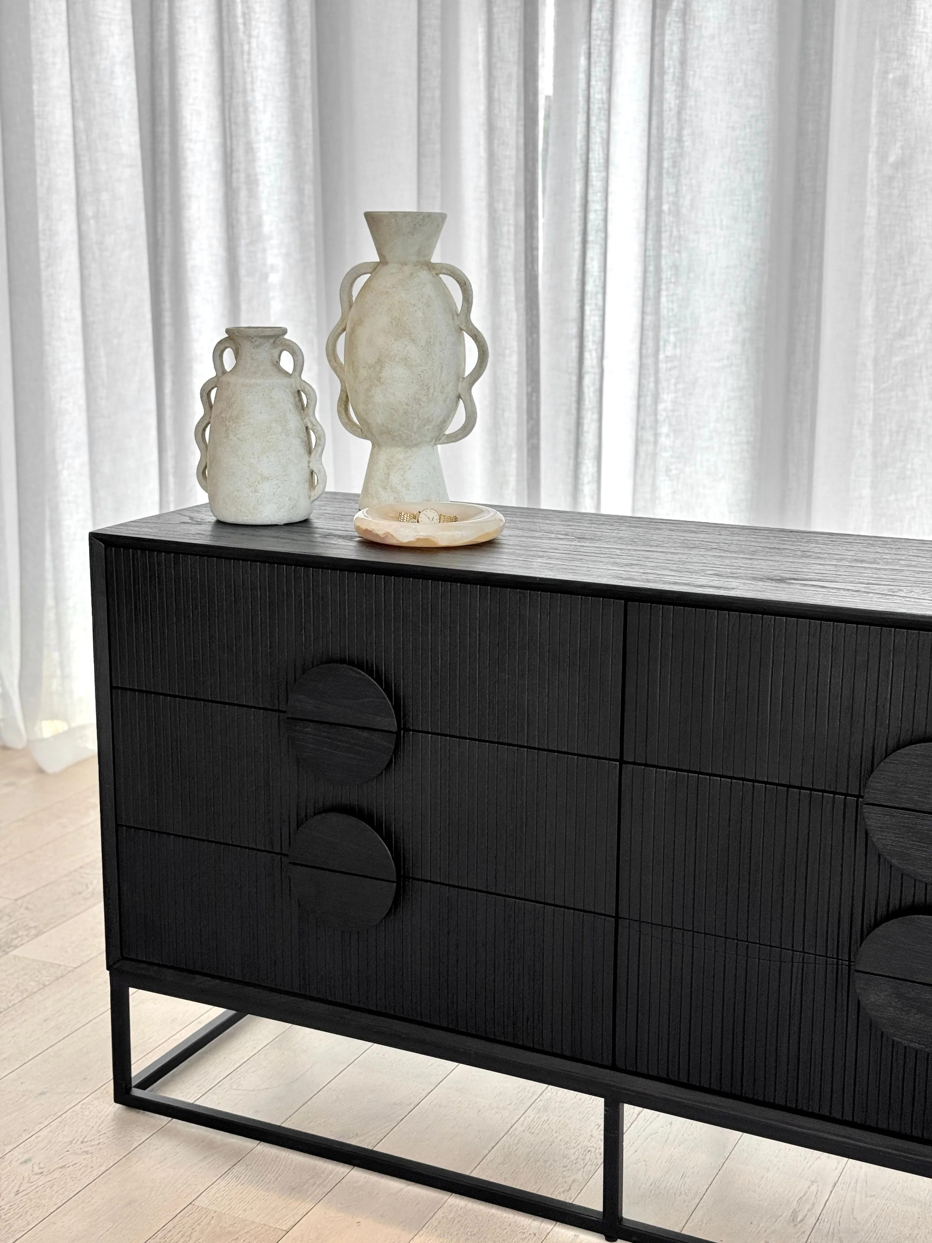 Edina 6 Drawer Dressing Table - Image 3