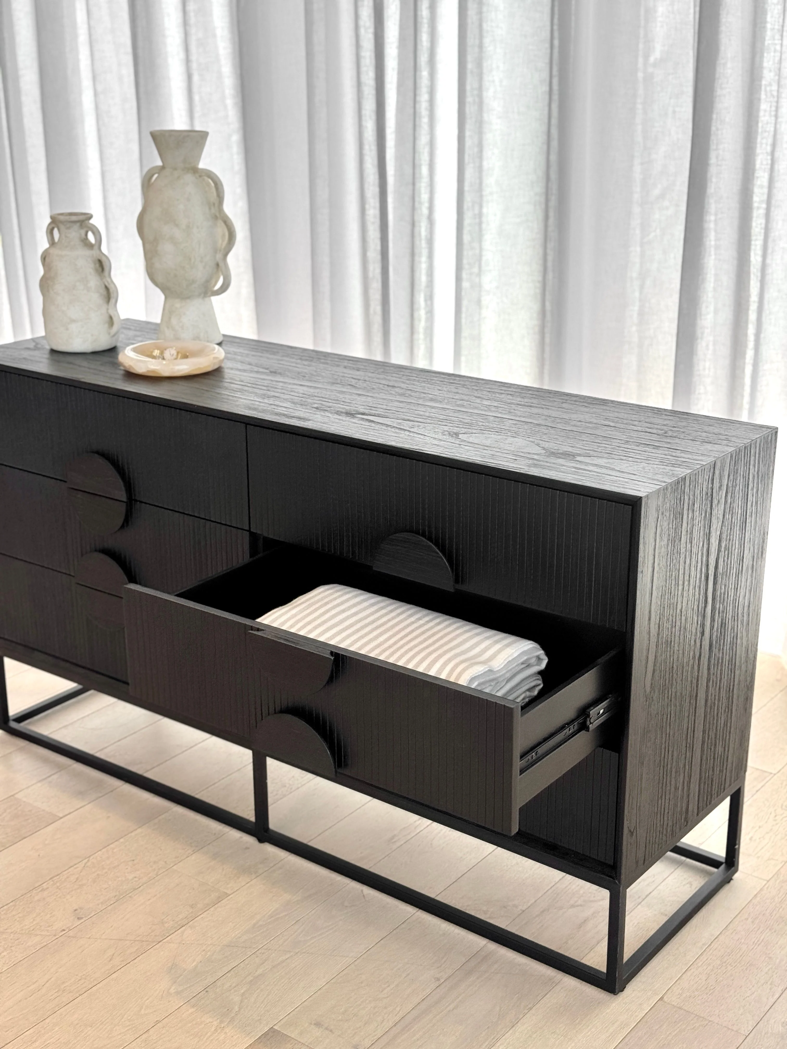 Edina 6 Drawer Dressing Table - Image 5