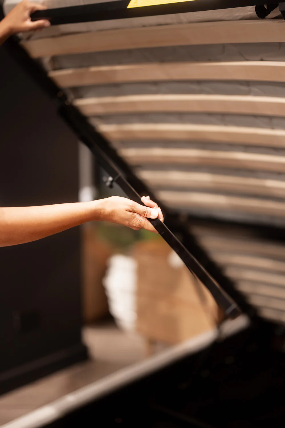 Elodie Bed with Gas Lift Storage Under Mattress - Image 9