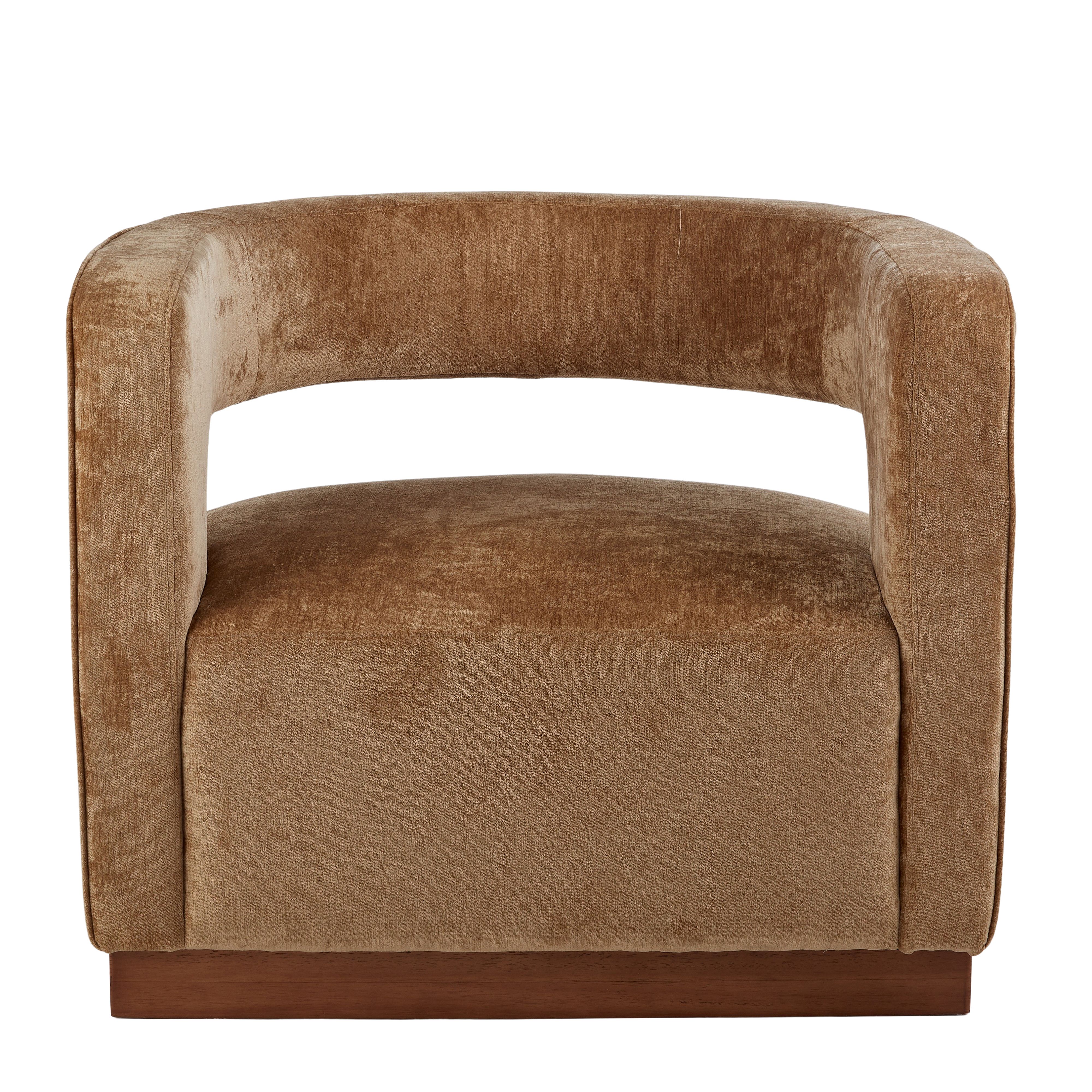 Elowen Armchair - Gold/Walnut - Image 3