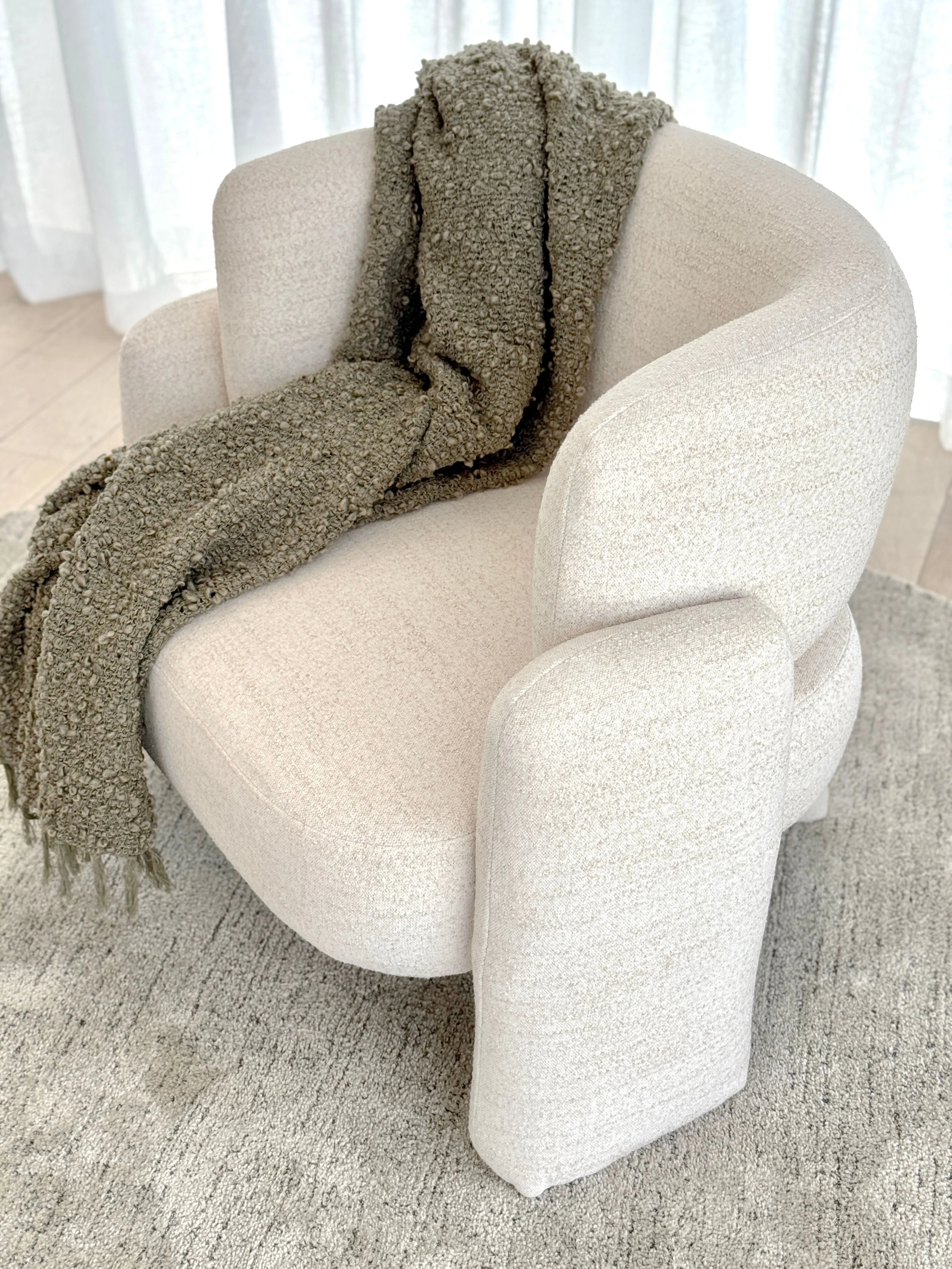 Esme Accent Chair - Marshmallow - Image 6