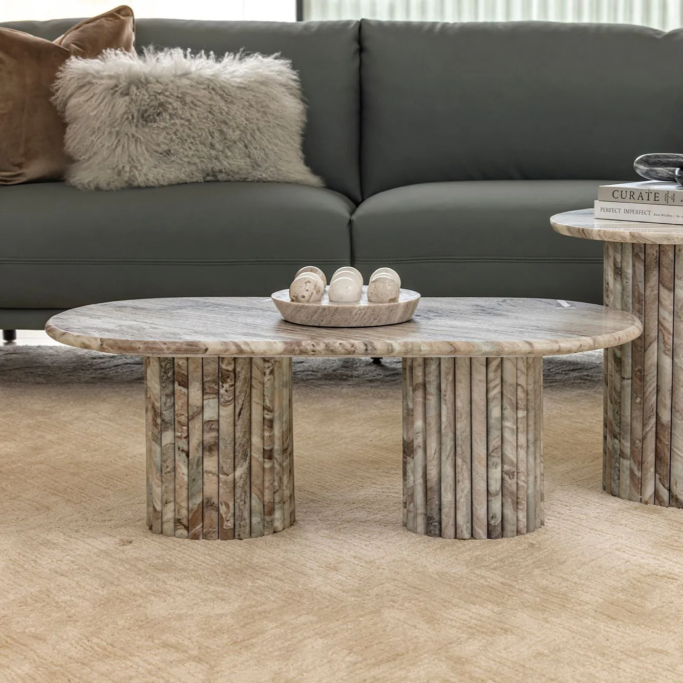 Gia Marble Coffee Table - Image 4