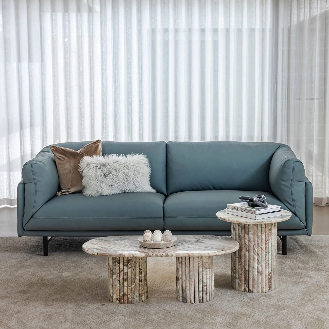 Gia Marble Coffee Table - Image 8