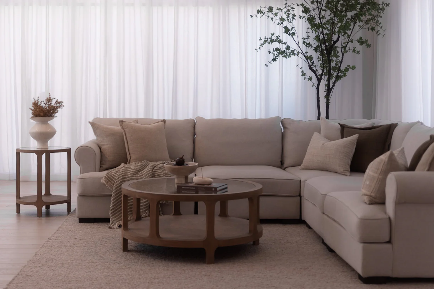 Hampton Corner Lounge - Stone - Image 3