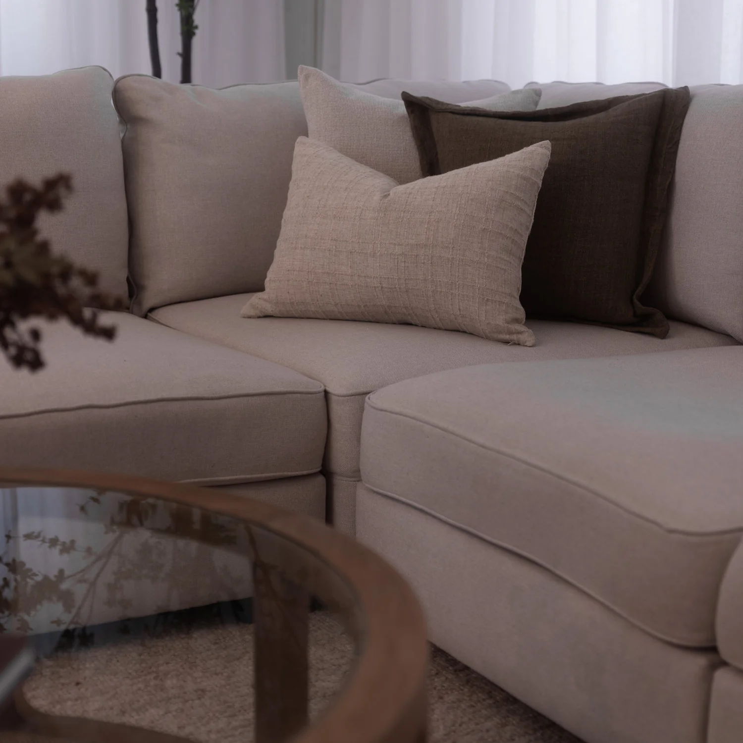 Hampton Corner Lounge - Stone - Image 8