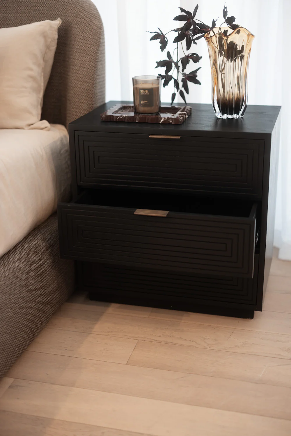 Lucie Bedside - Ebony - Image 3