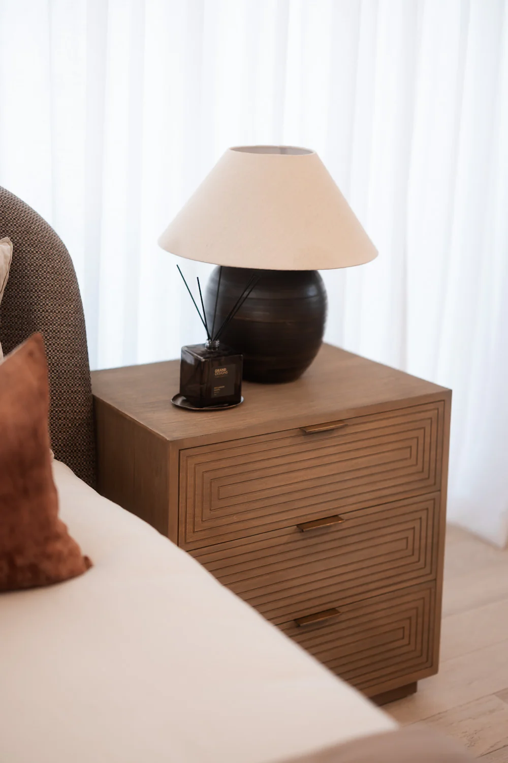 Lucie Bedside - Walnut - Image 4