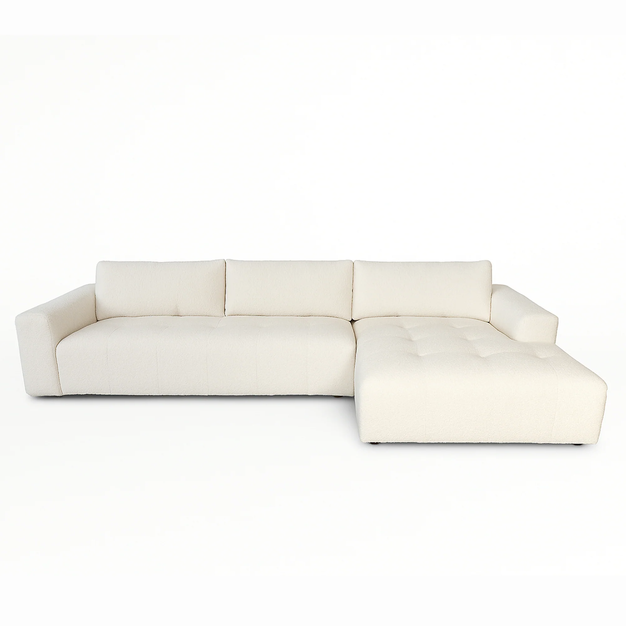 Lyla 3 Seater with Chaise - Cloud Optical - Image 12