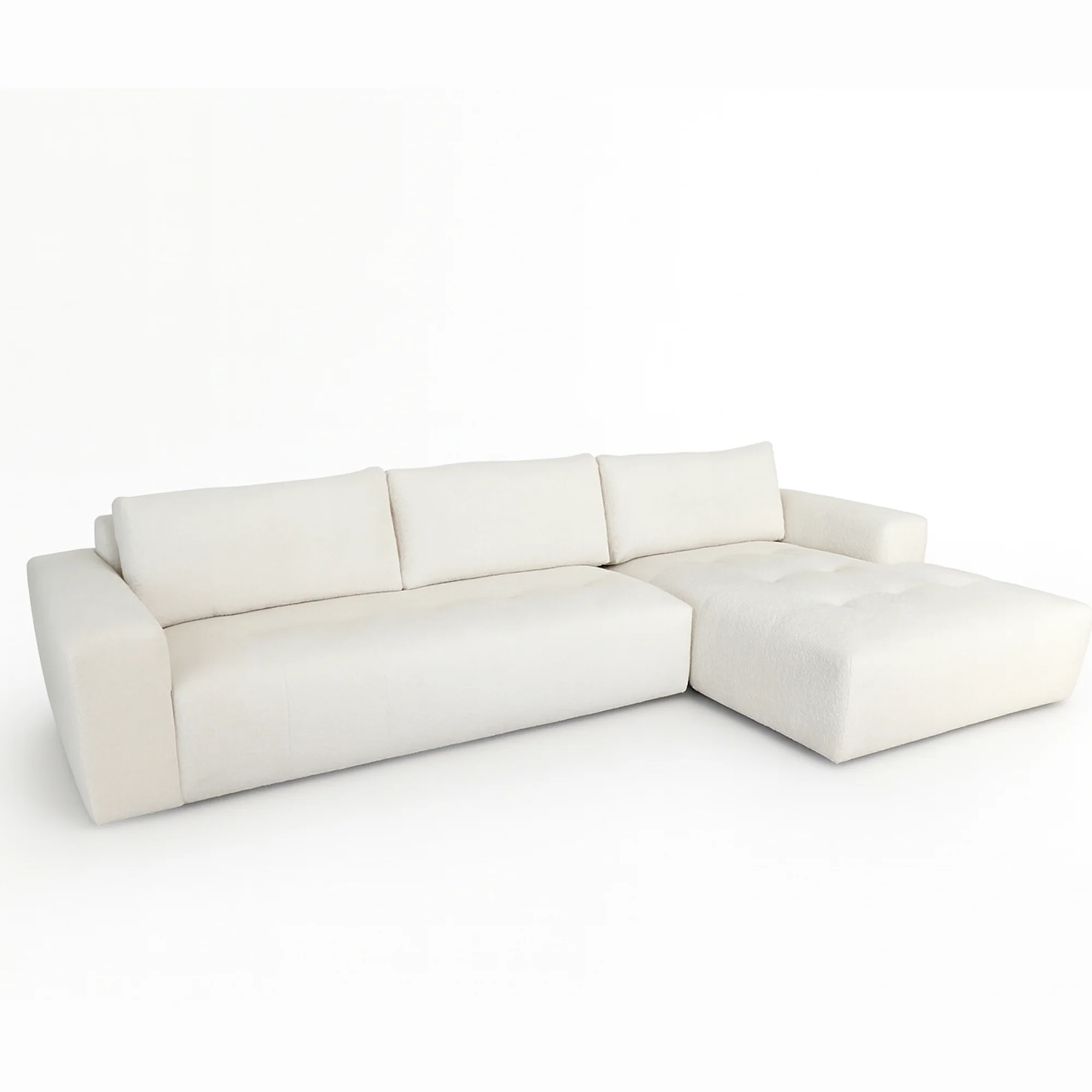 Lyla 3 Seater with Chaise - Cloud Optical - Image 14