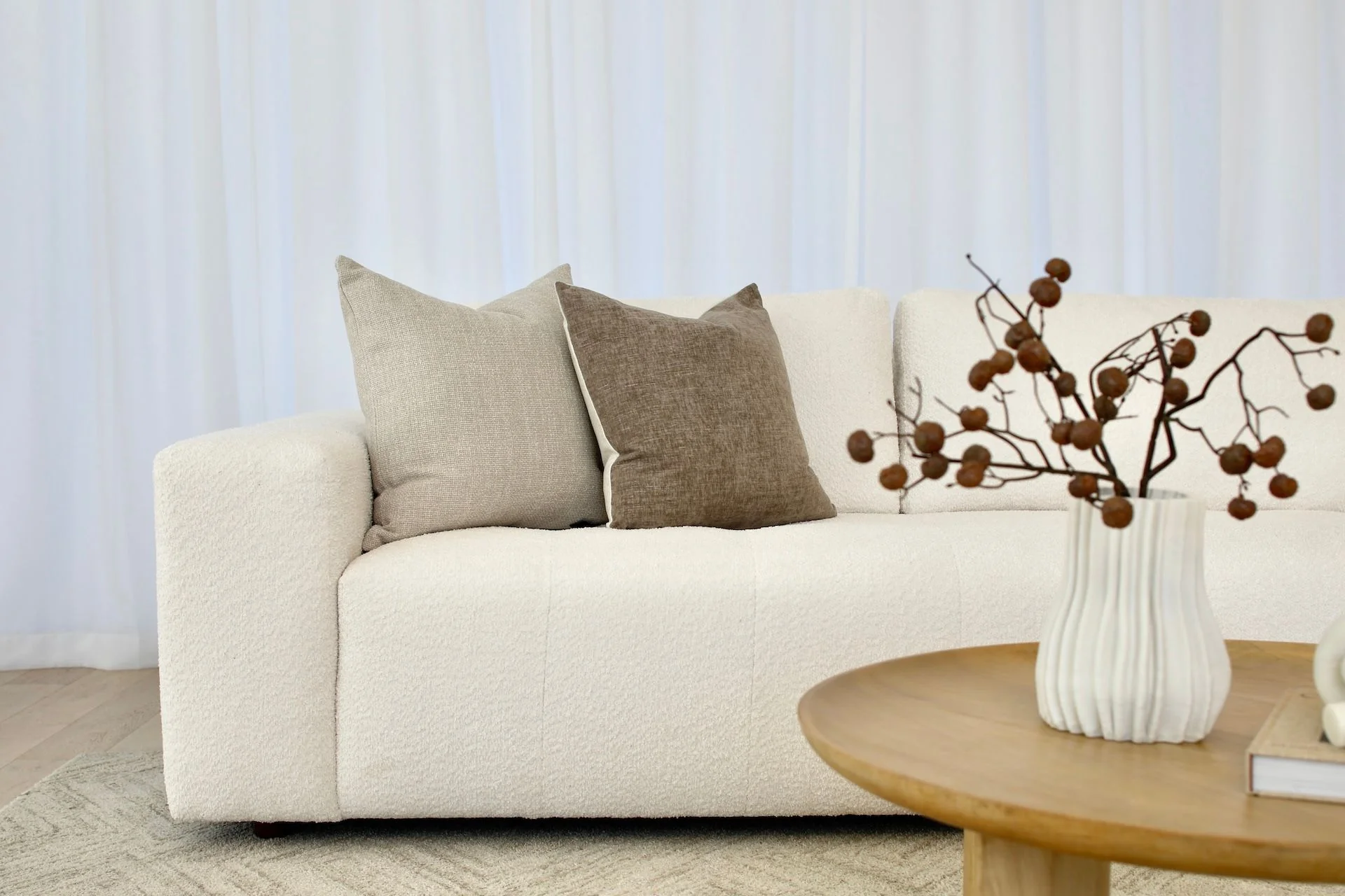 Lyla 3 Seater with Chaise - Cloud Optical - Image 5