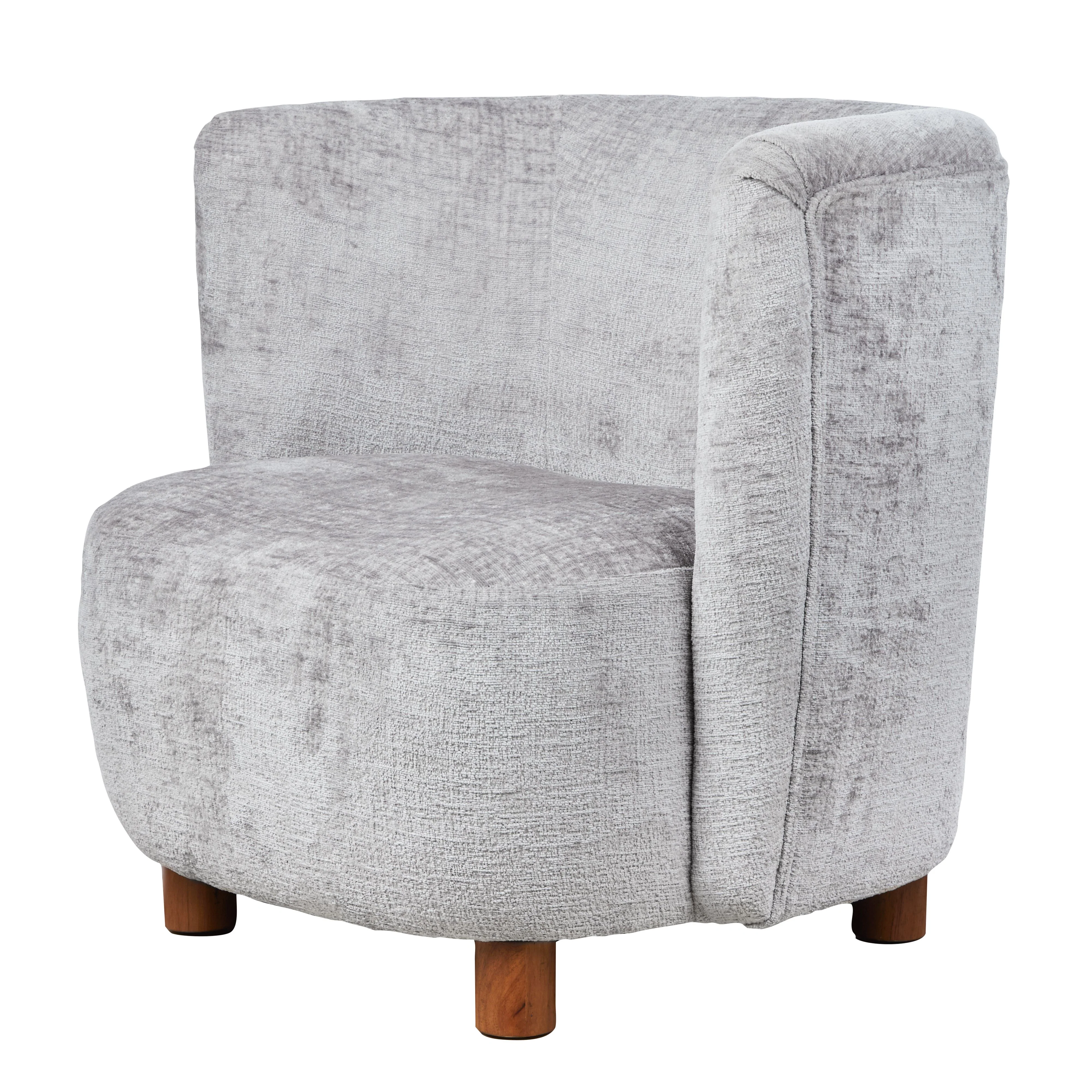 Maeve Armchair - Grey/Walnut - Image 6