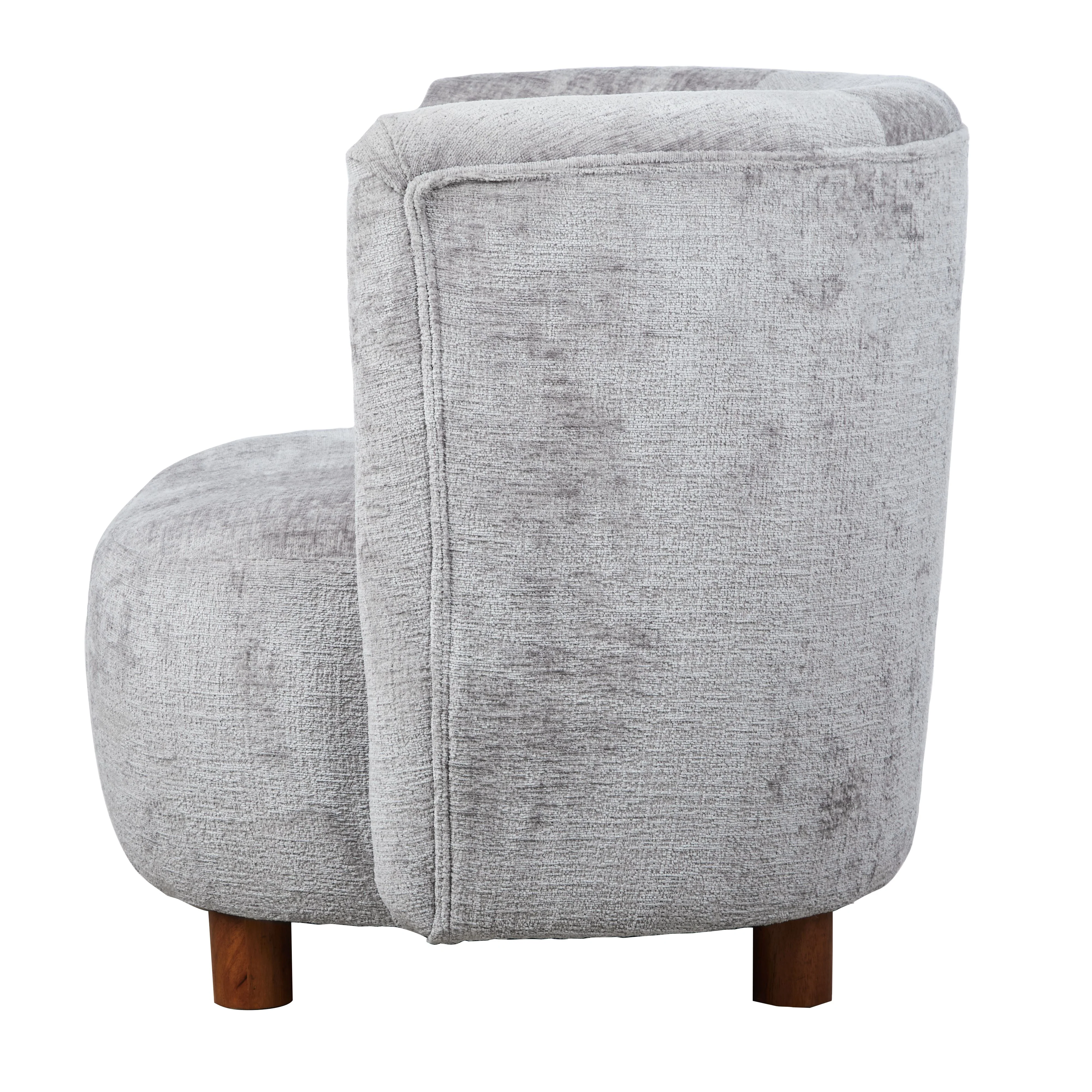 Maeve Armchair - Grey/Walnut - Image 8