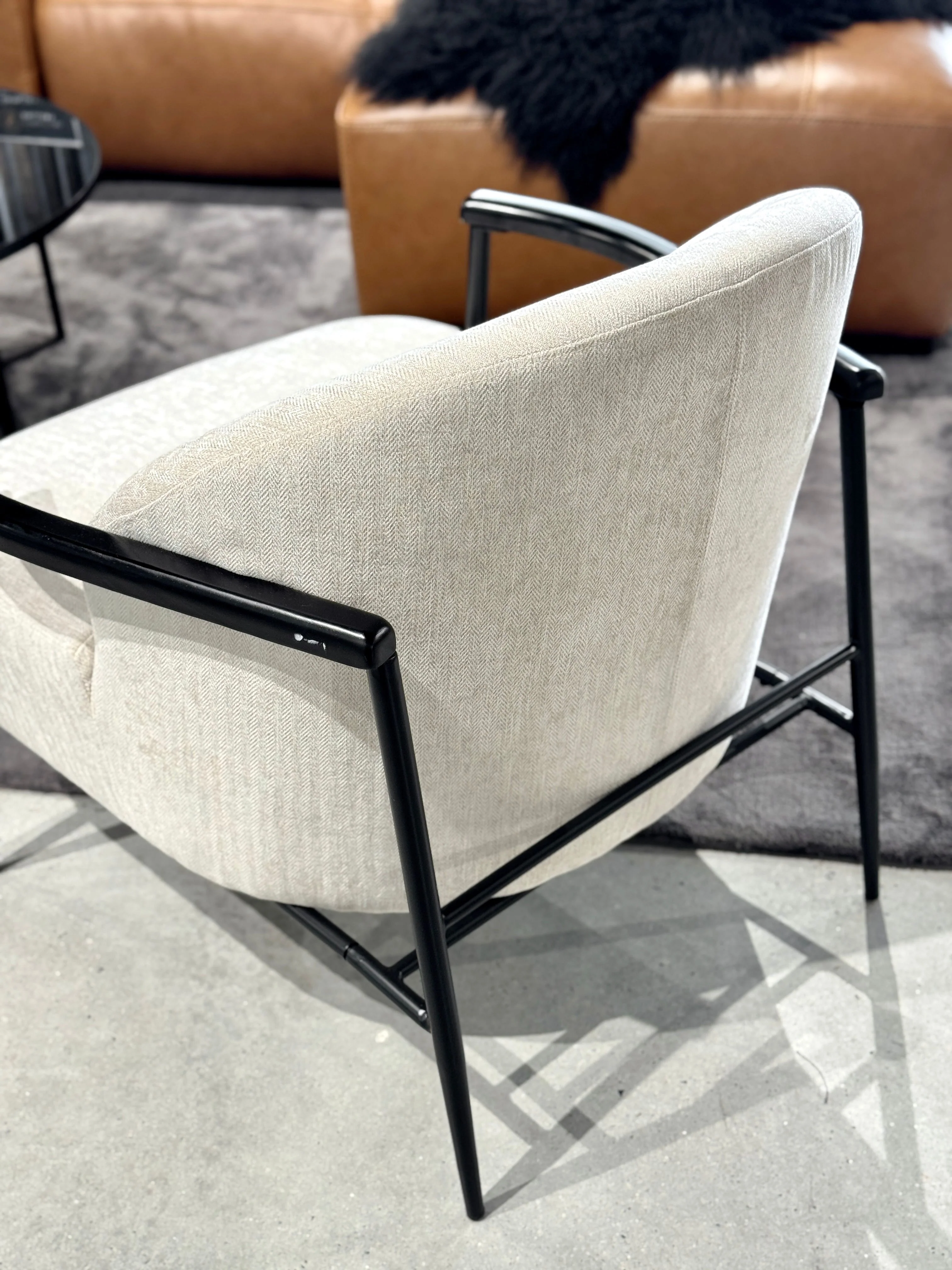 Mercer Armchair - Cream - Image 4