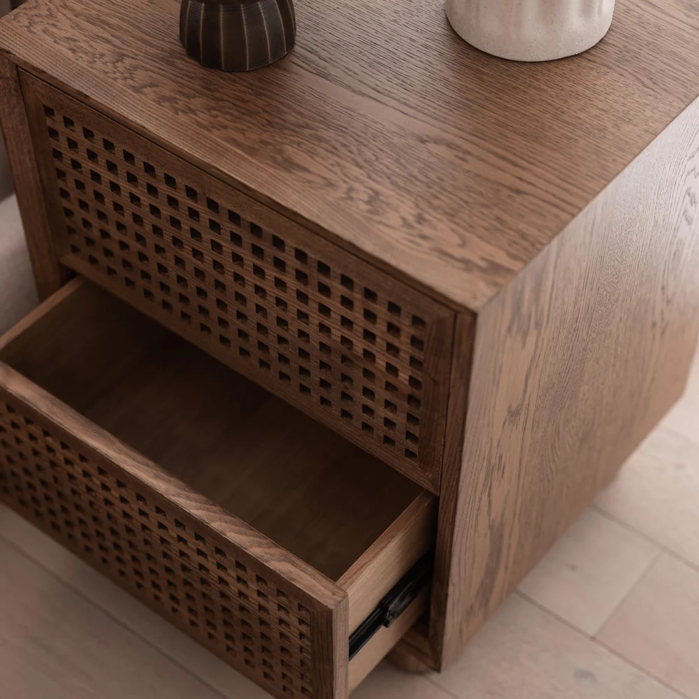 Mira 2 Drawer Bedside - Image 4