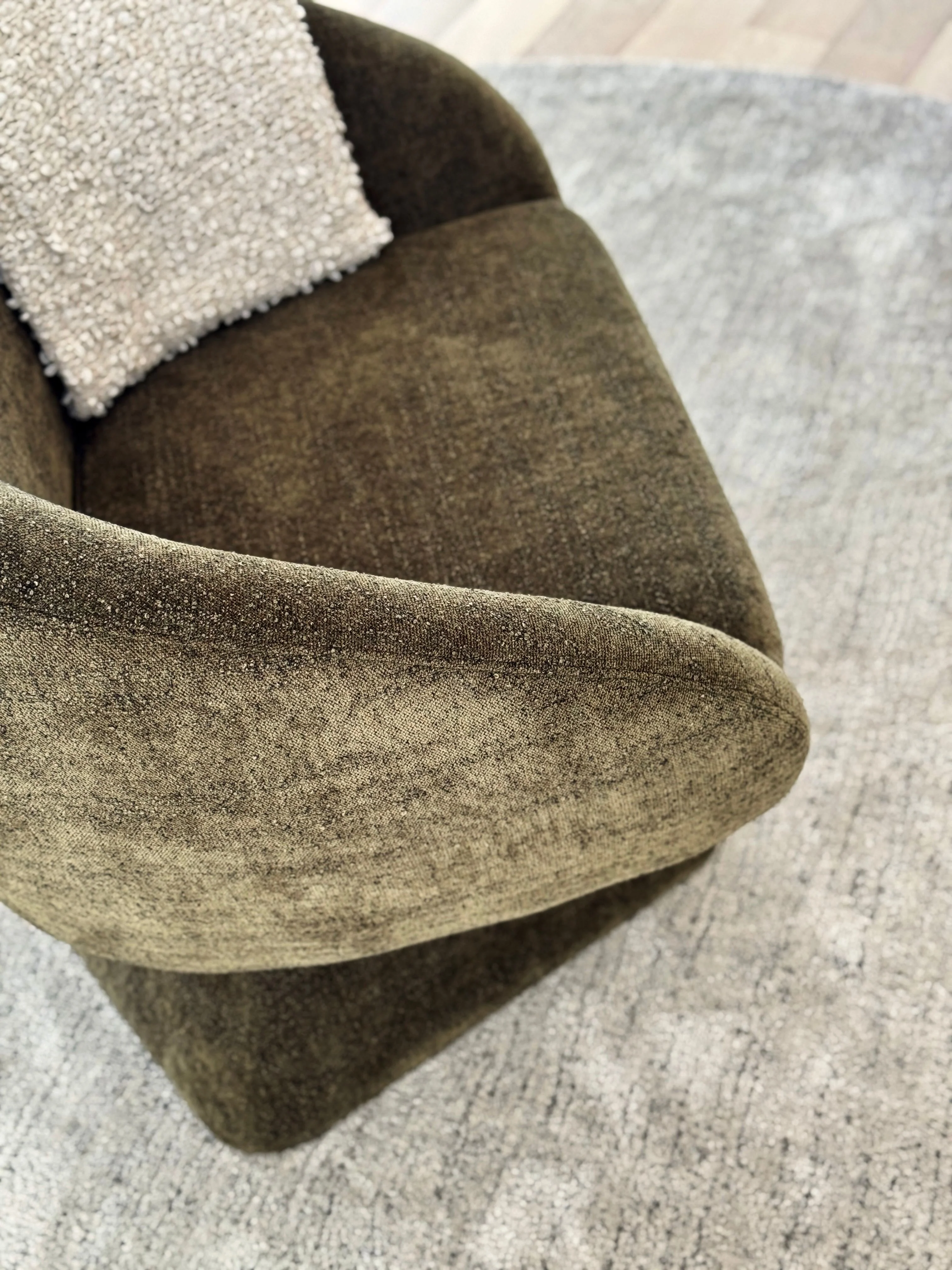 Noa Swivel Chair - Olive - Image 5