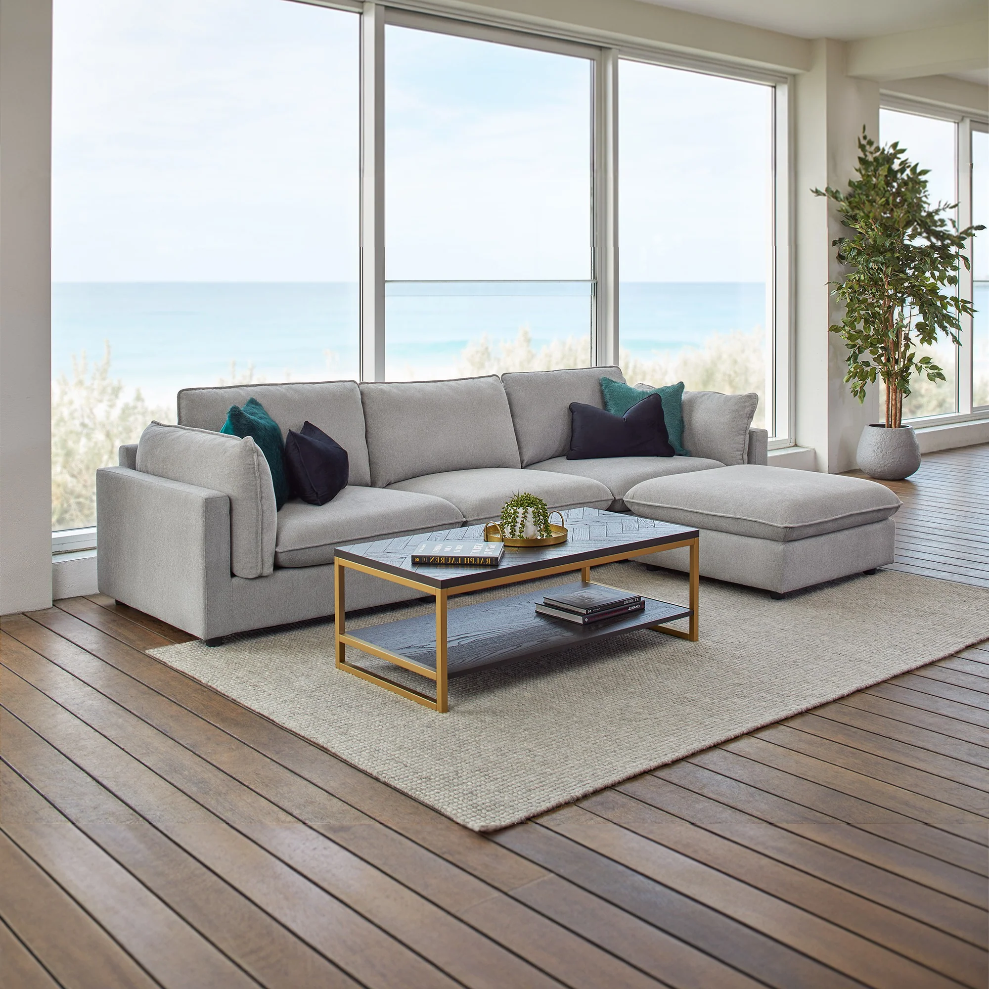 Oregon 3 Seater Chaise Lounge - Image 3