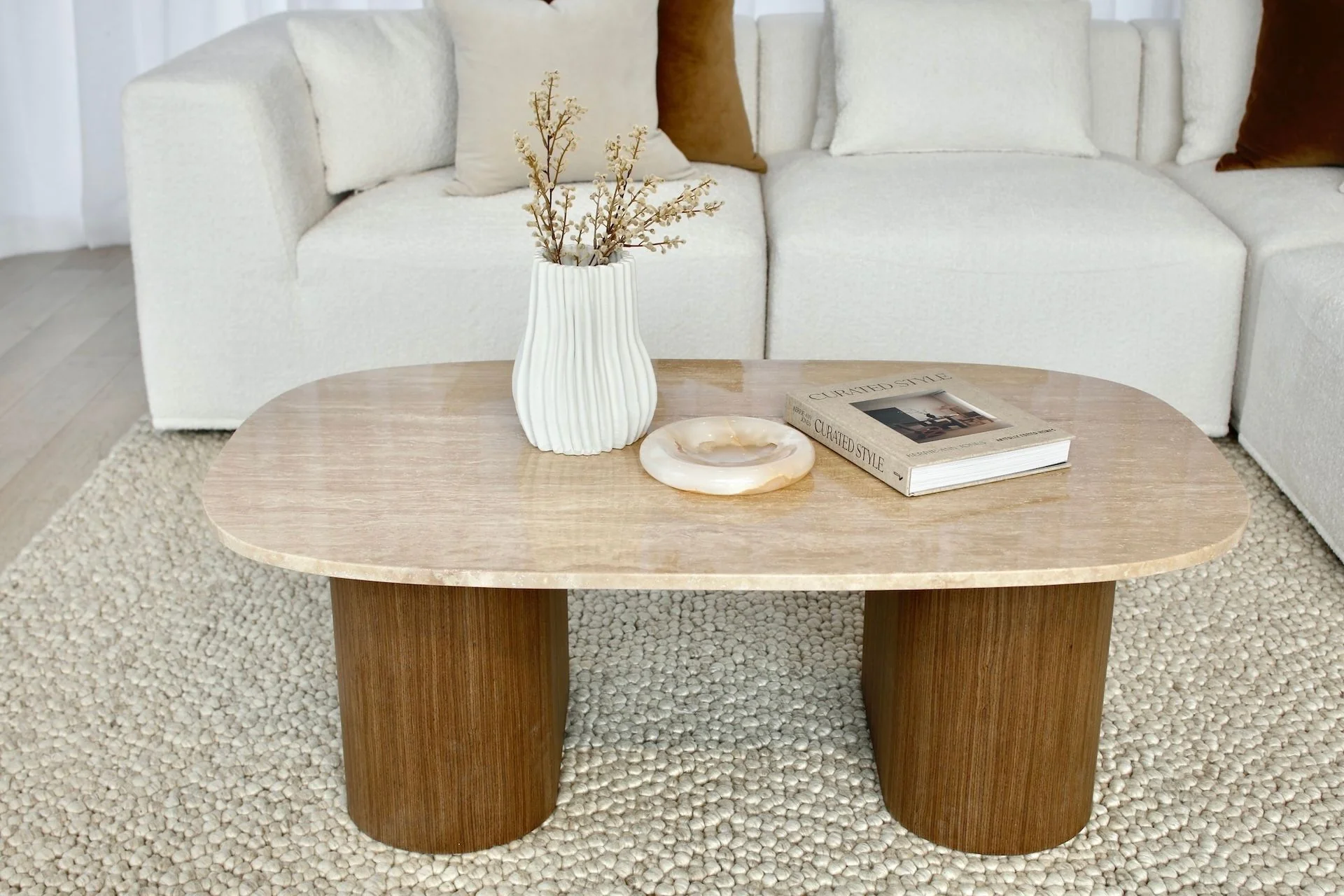 Oscar Travertine Look Coffee Table - Image 4