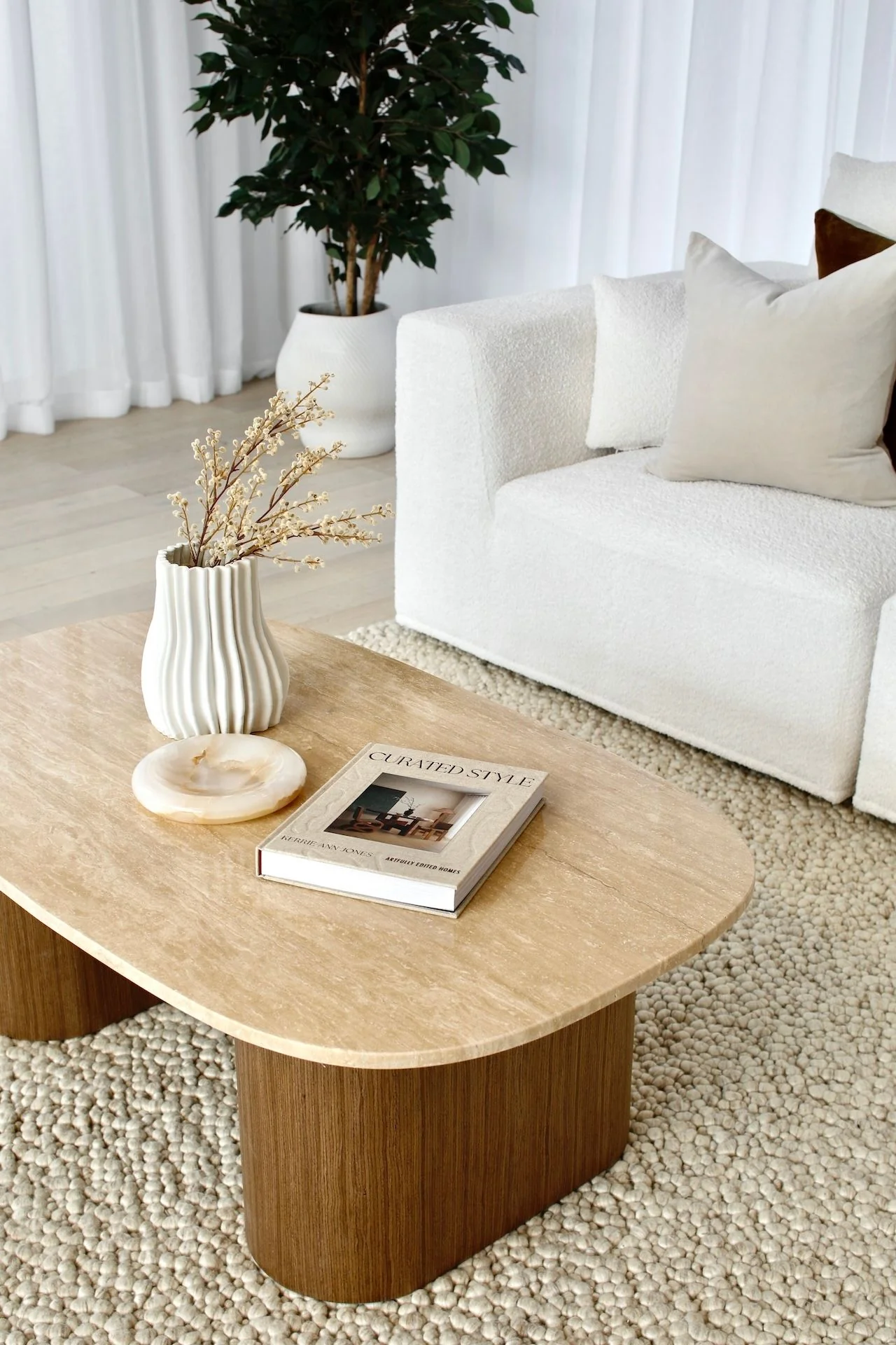 Oscar Travertine Look Coffee Table - Image 6