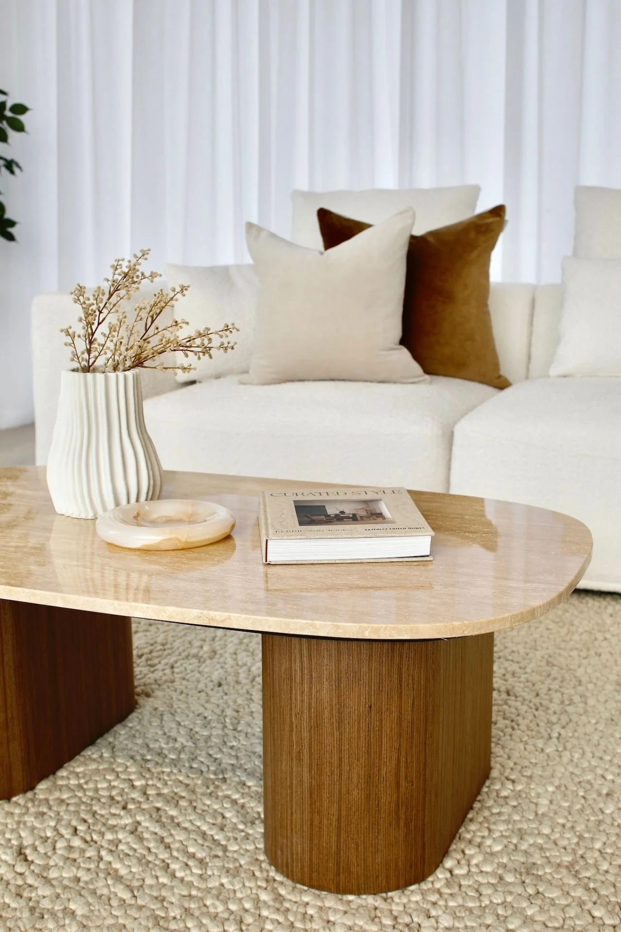 Oscar Travertine Look Coffee Table - Image 7