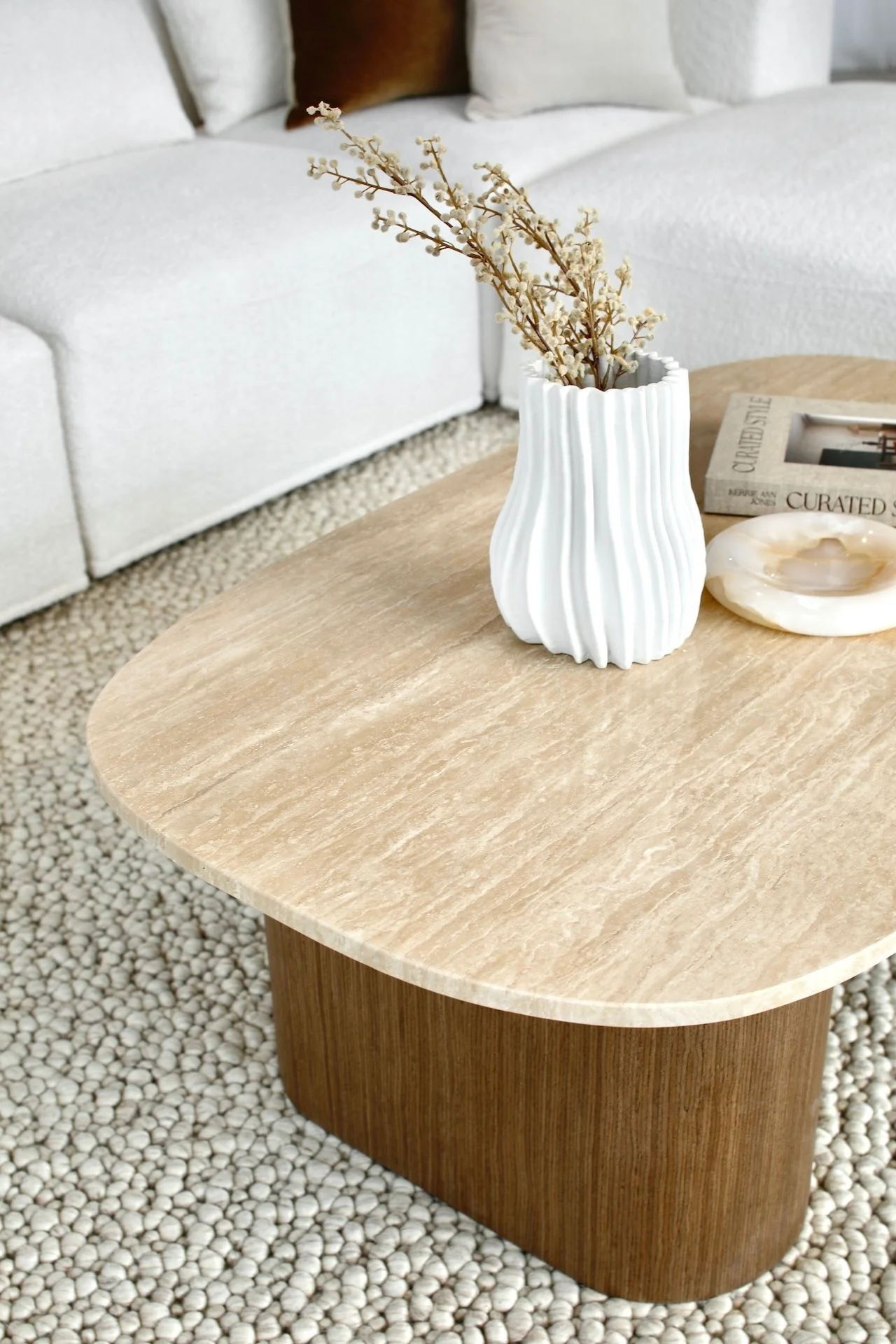 Oscar Travertine Look Coffee Table - Image 8