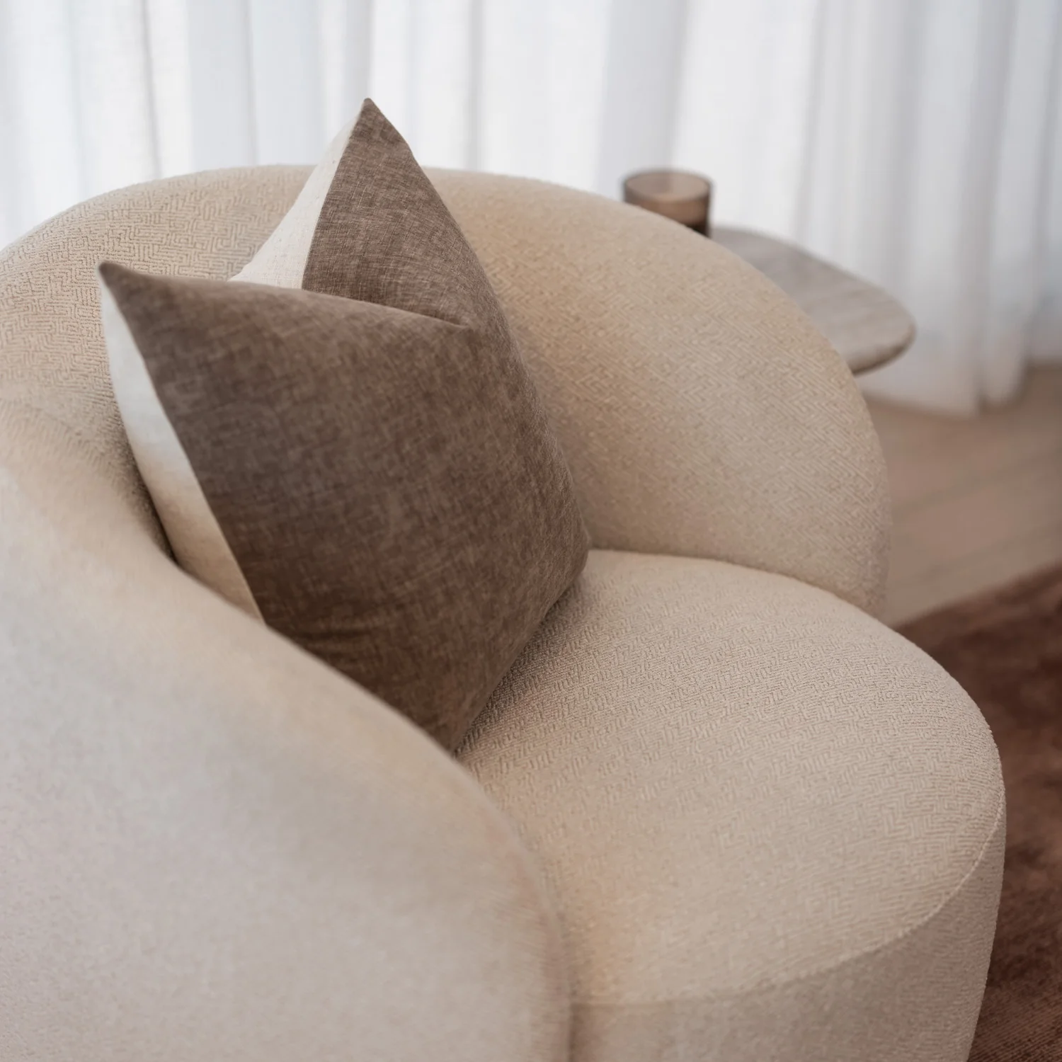 Rae Swivel Armchair - Wheat - Image 3
