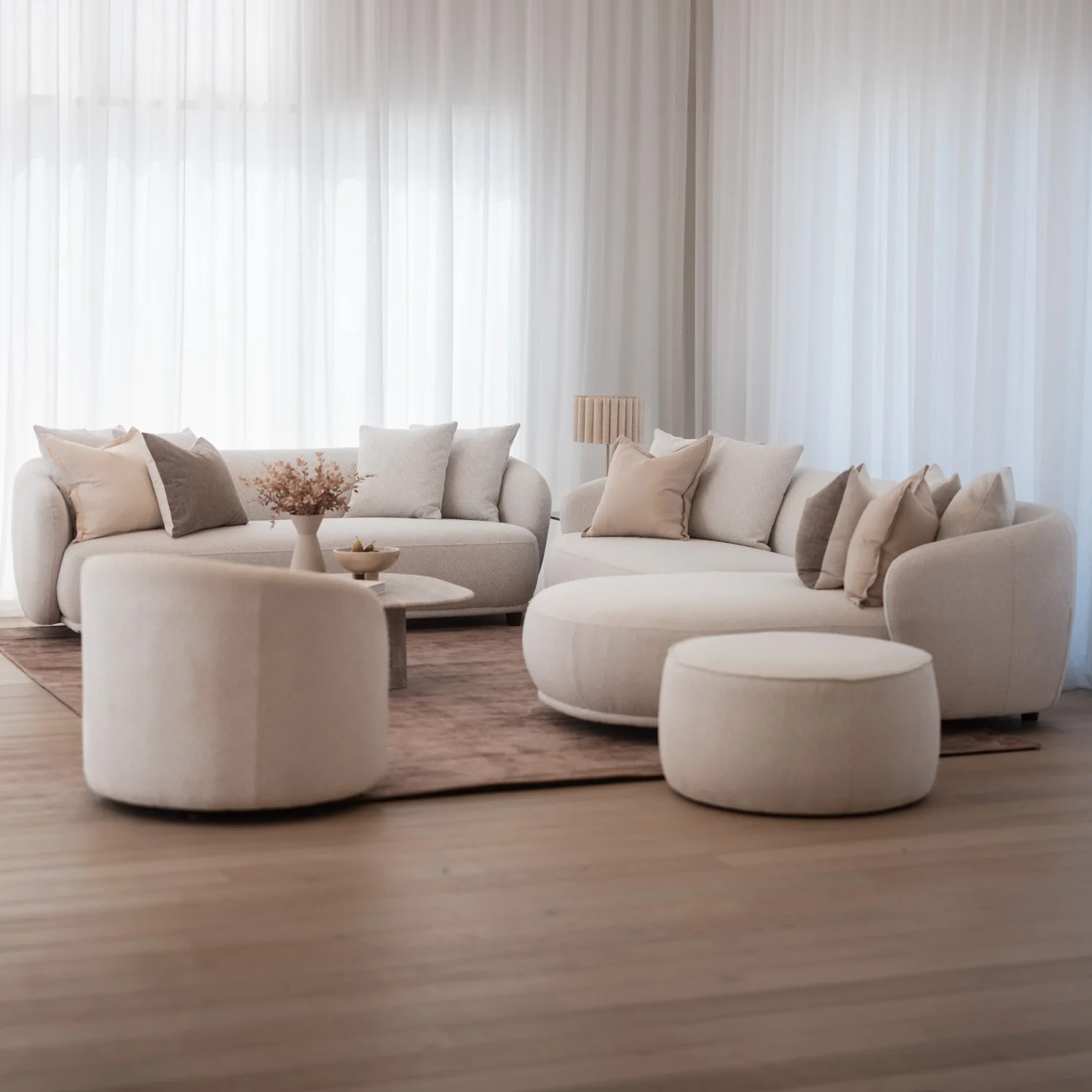 Rae Swivel Armchair - Wheat - Image 4