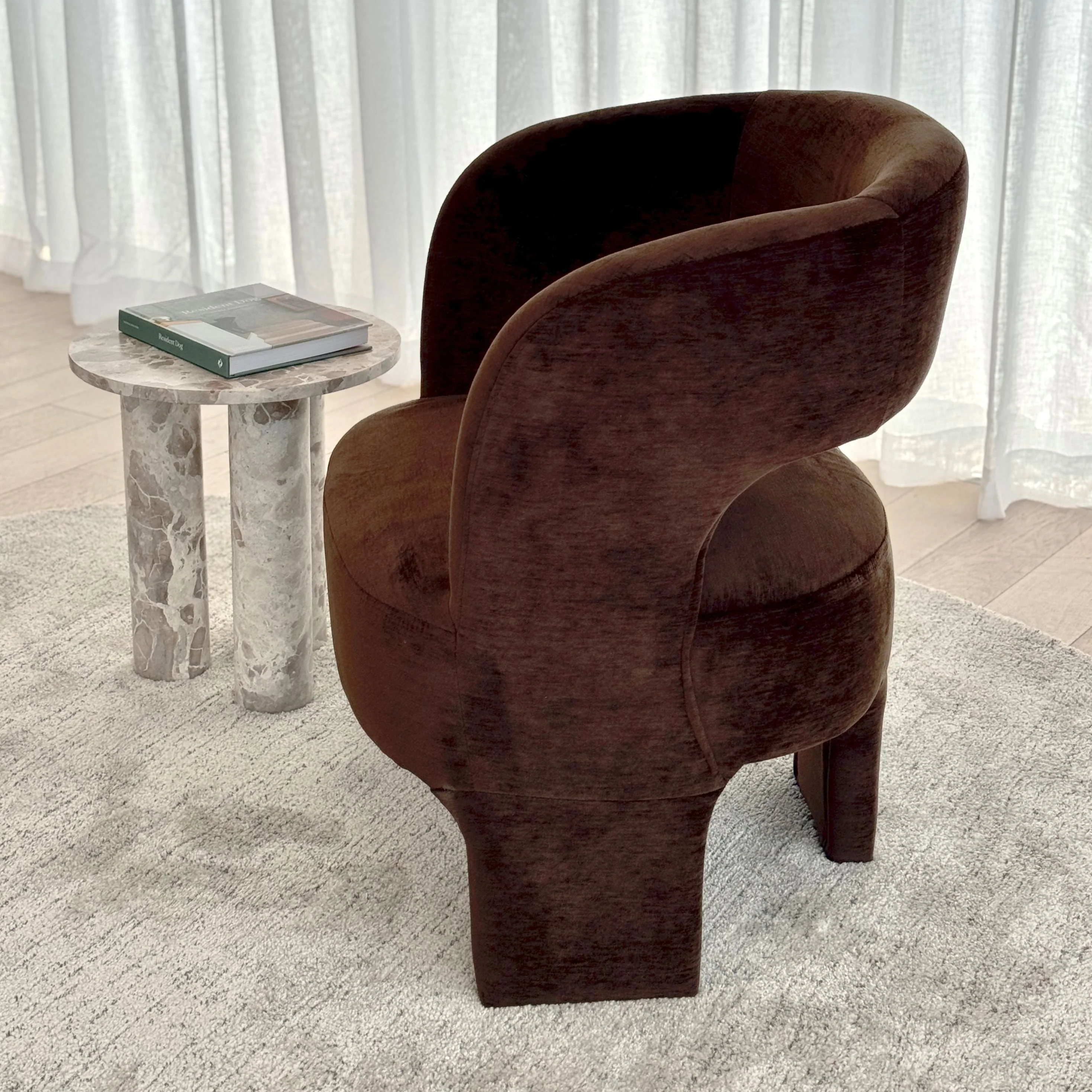 Rivo Armchair - Chocolate - Image 5