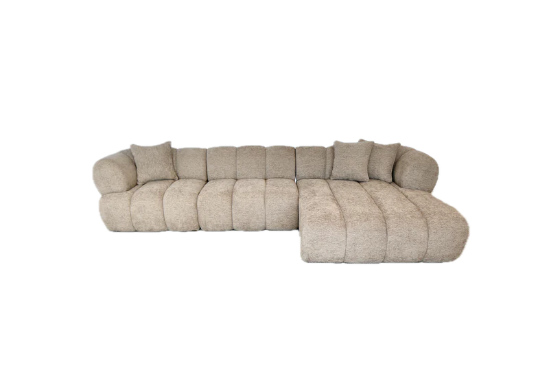 Savannah 3 Seater with Chaise - Almond - Image 8