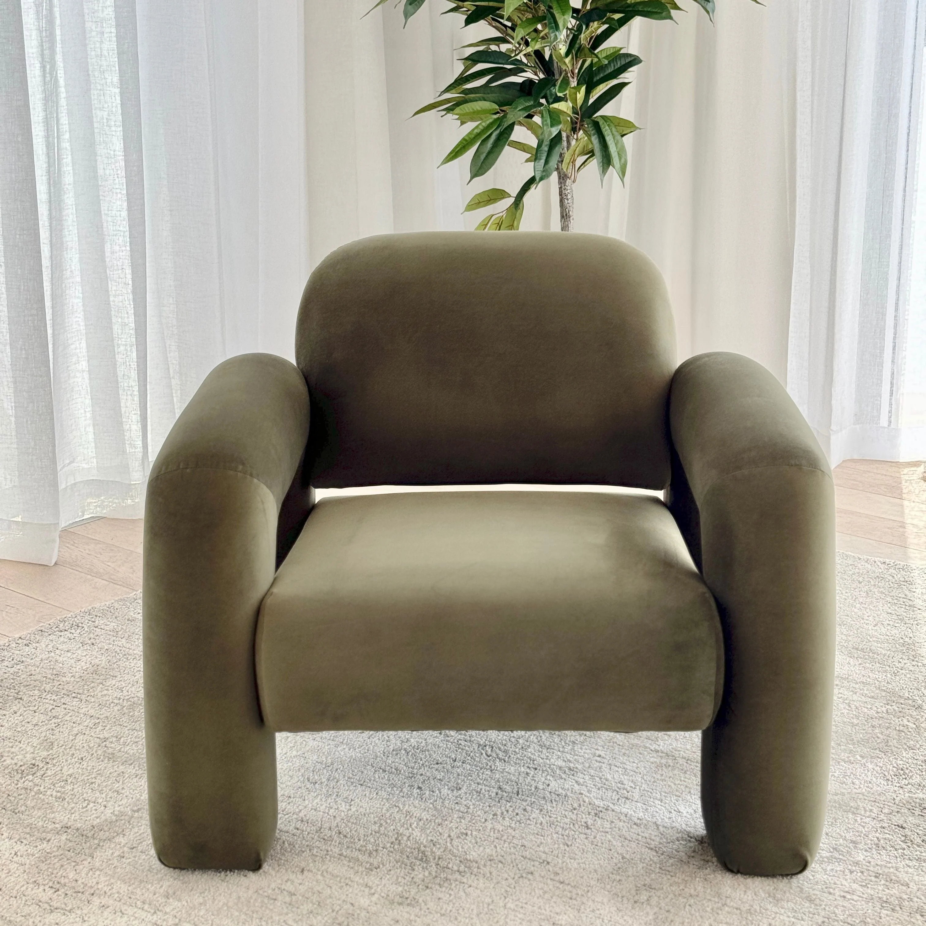 Sloane Armchair - Khaki - Image 3