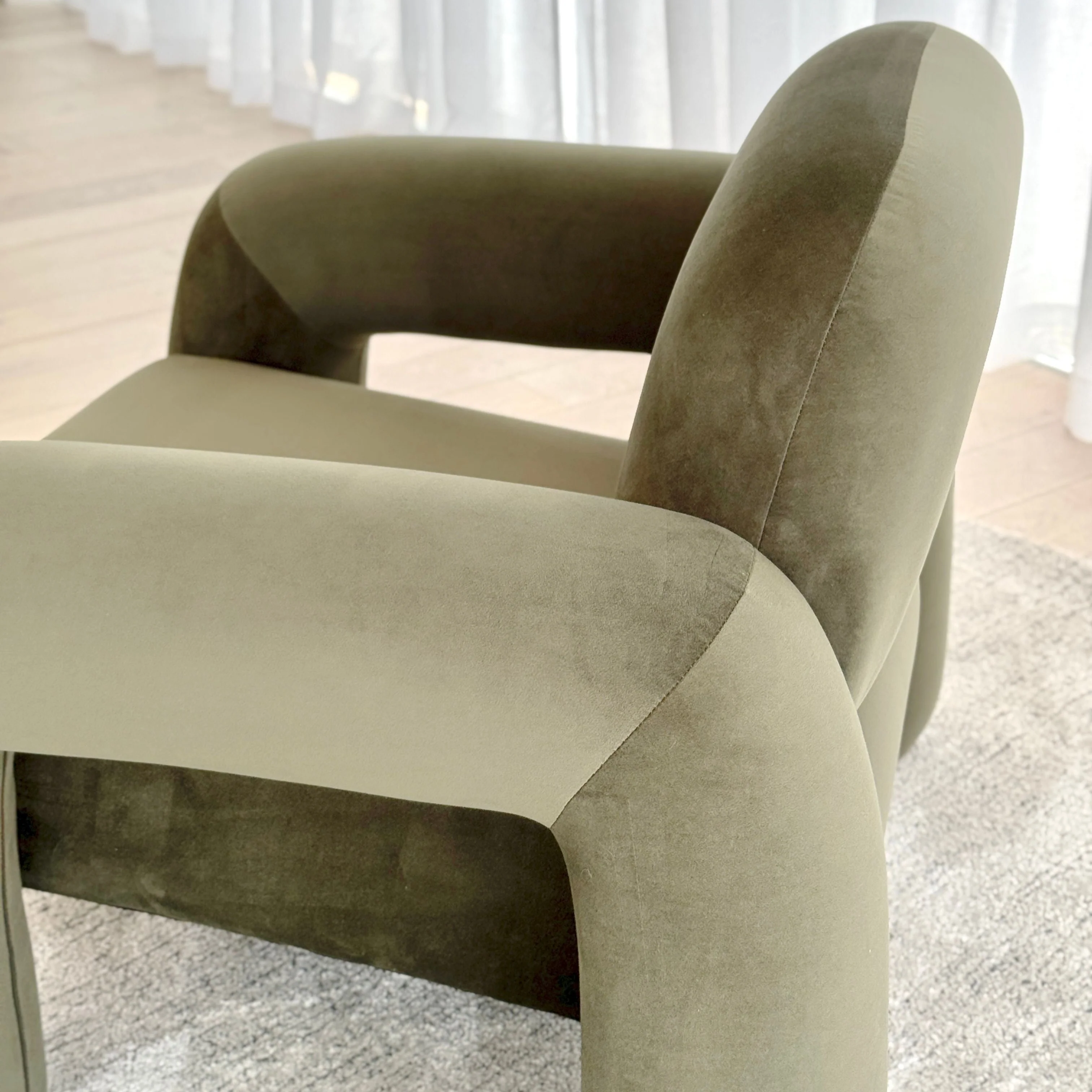 Sloane Armchair - Khaki - Image 5