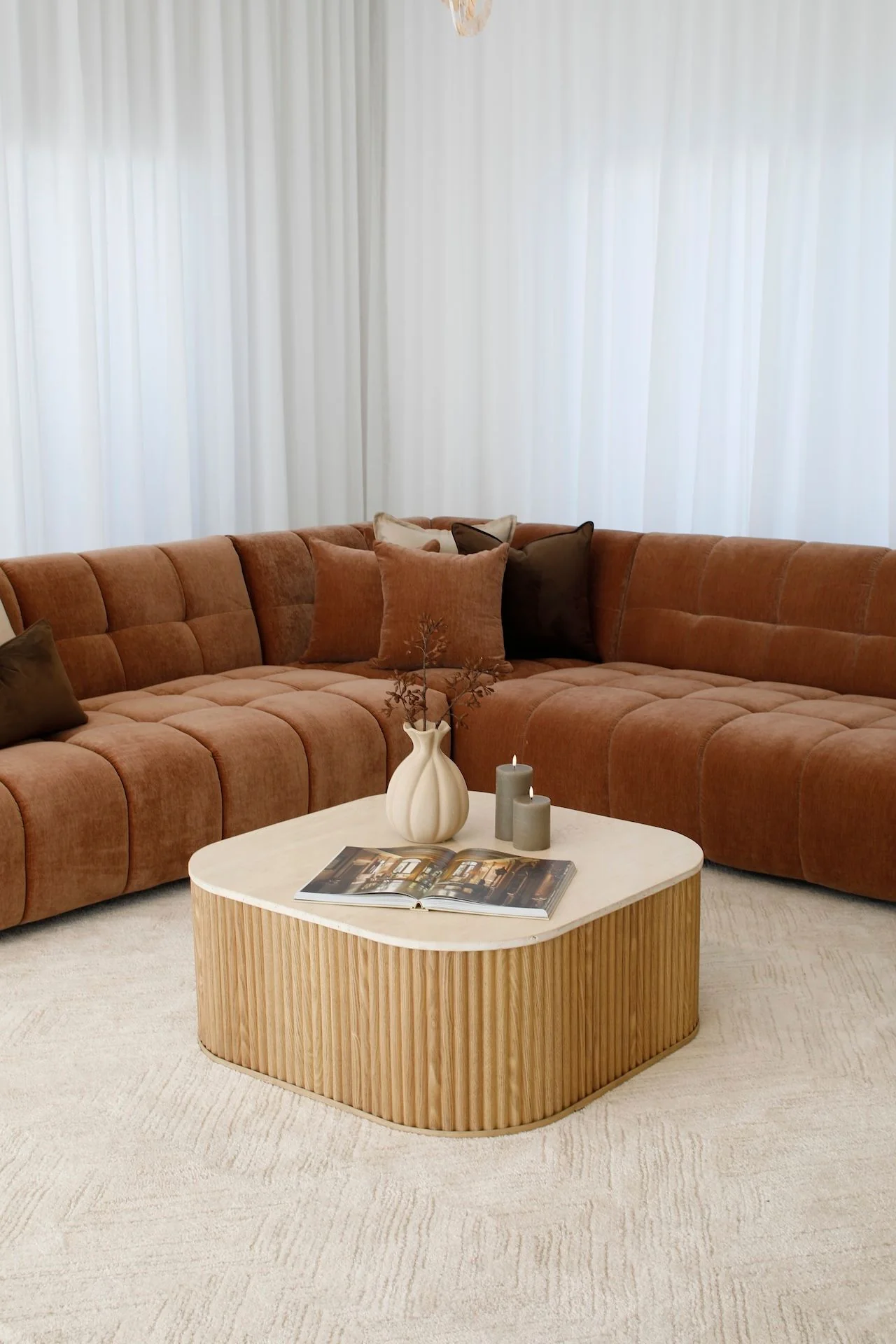 Travertine Coffee Table - Image 4