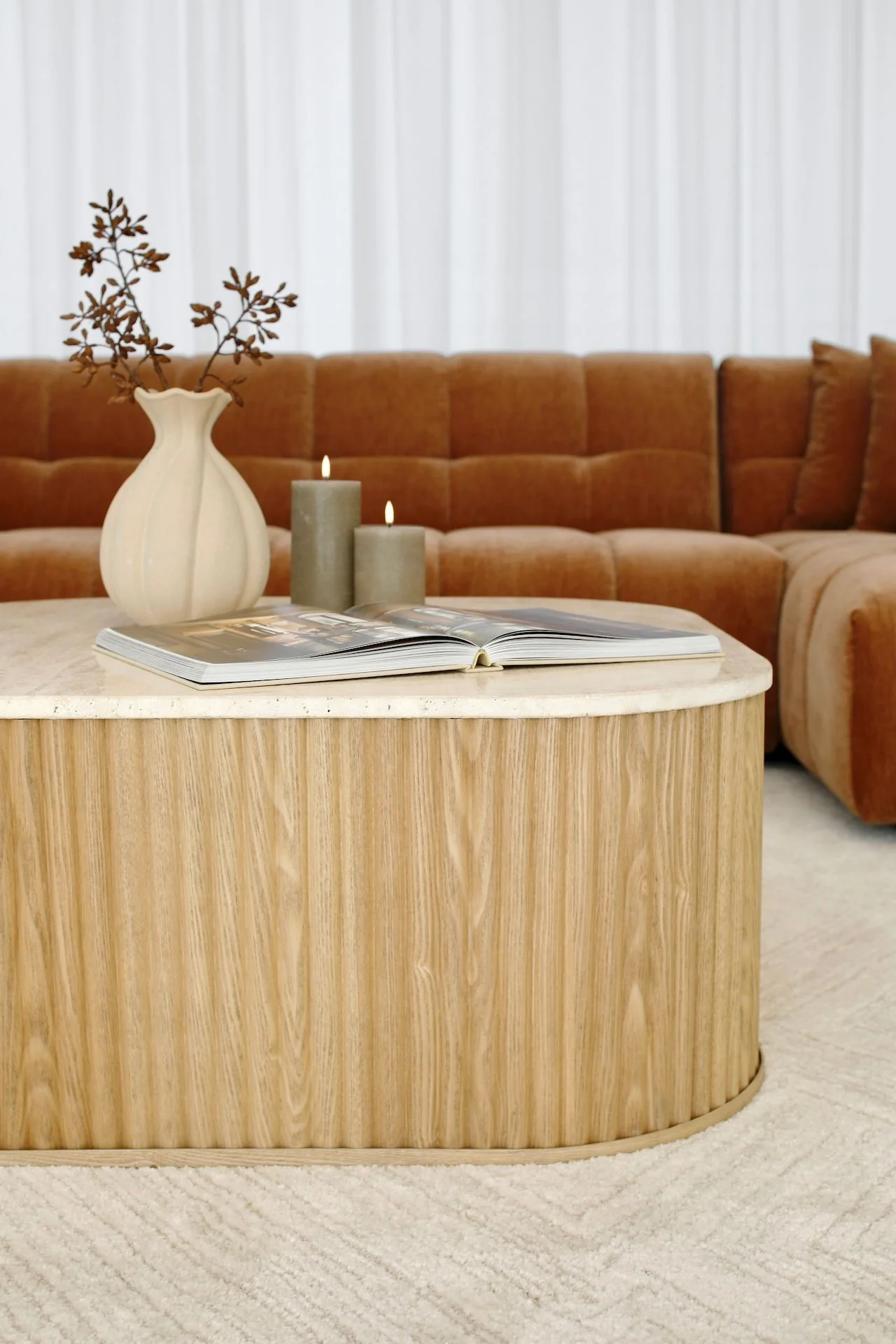 Travertine Coffee Table - Image 5