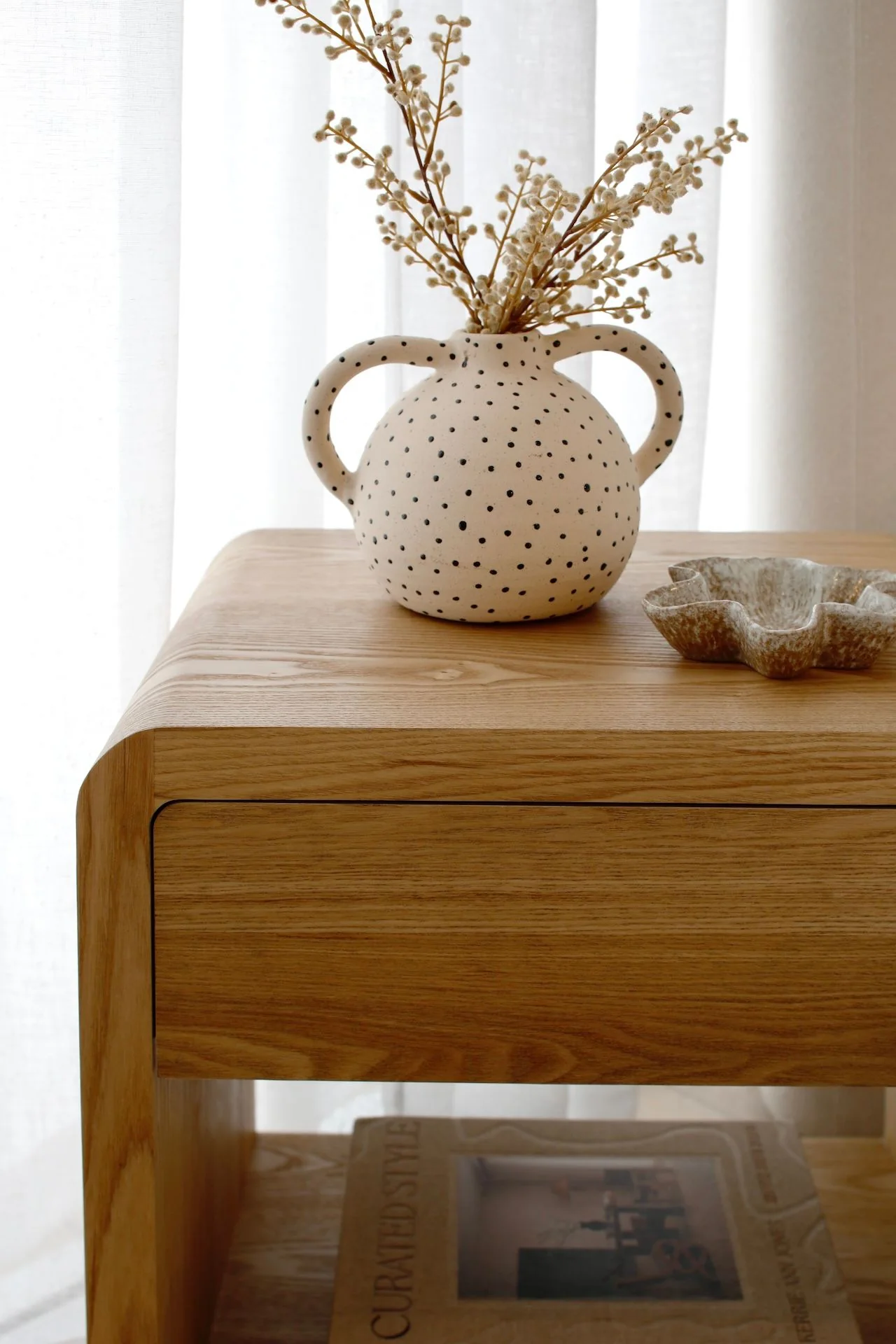 Venn Bedside Table - Oak - Image 6