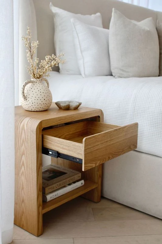 Venn Bedside Table - Oak - Image 7