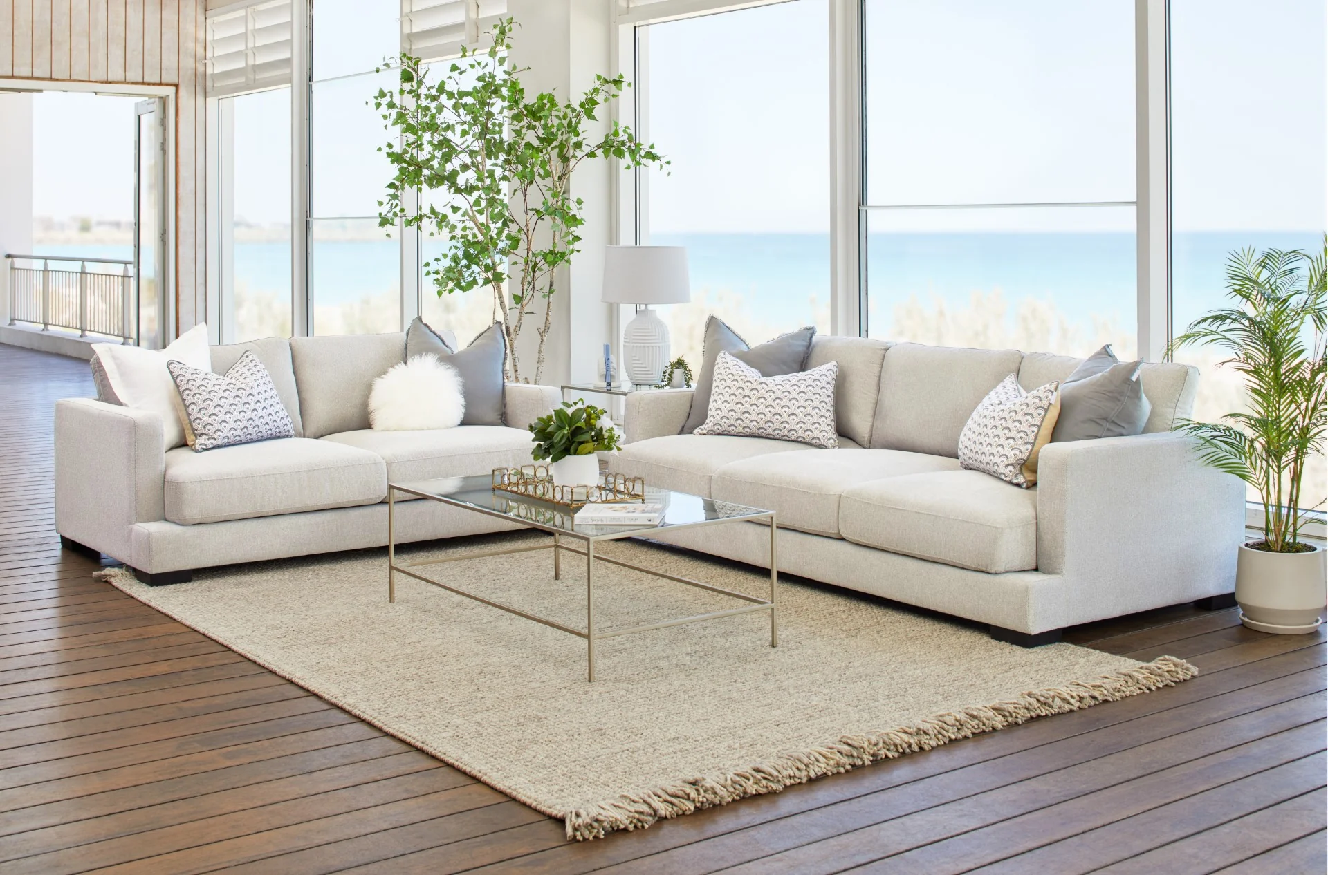 Xavier 3 Seater - Stone - Image 3