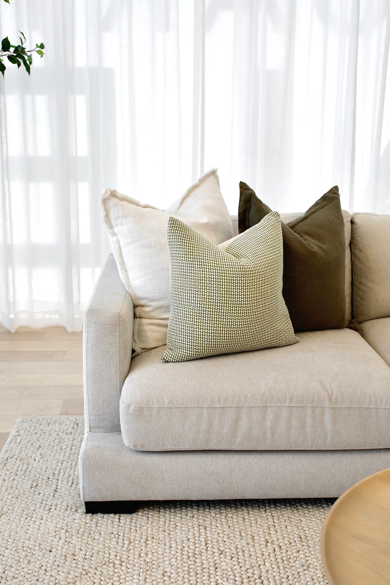 Xavier 3 Seater with Chaise - Stone - Image 5